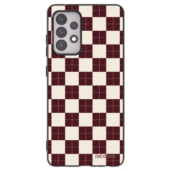 Picasee silikonový černý obal pro Samsung Galaxy A52s 5G A528B - Checked Away