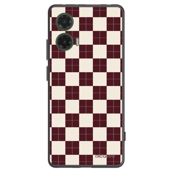 Picasee silikonový černý obal pro Motorola Moto G35 5G - Checked Away