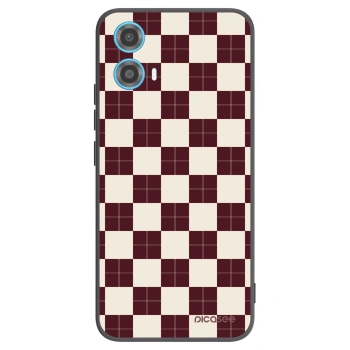 Picasee silikonový černý obal pro Motorola Moto G34 5G - Checked Away