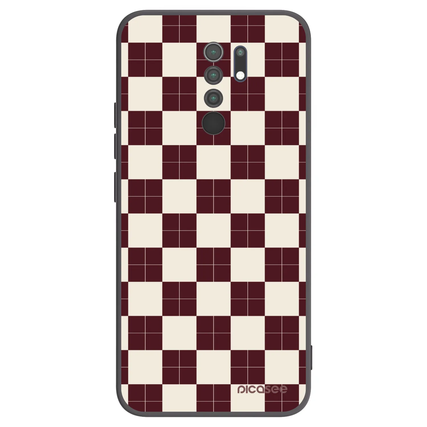 Picasee silikonový černý obal pro Xiaomi Redmi 9 - Checked Away