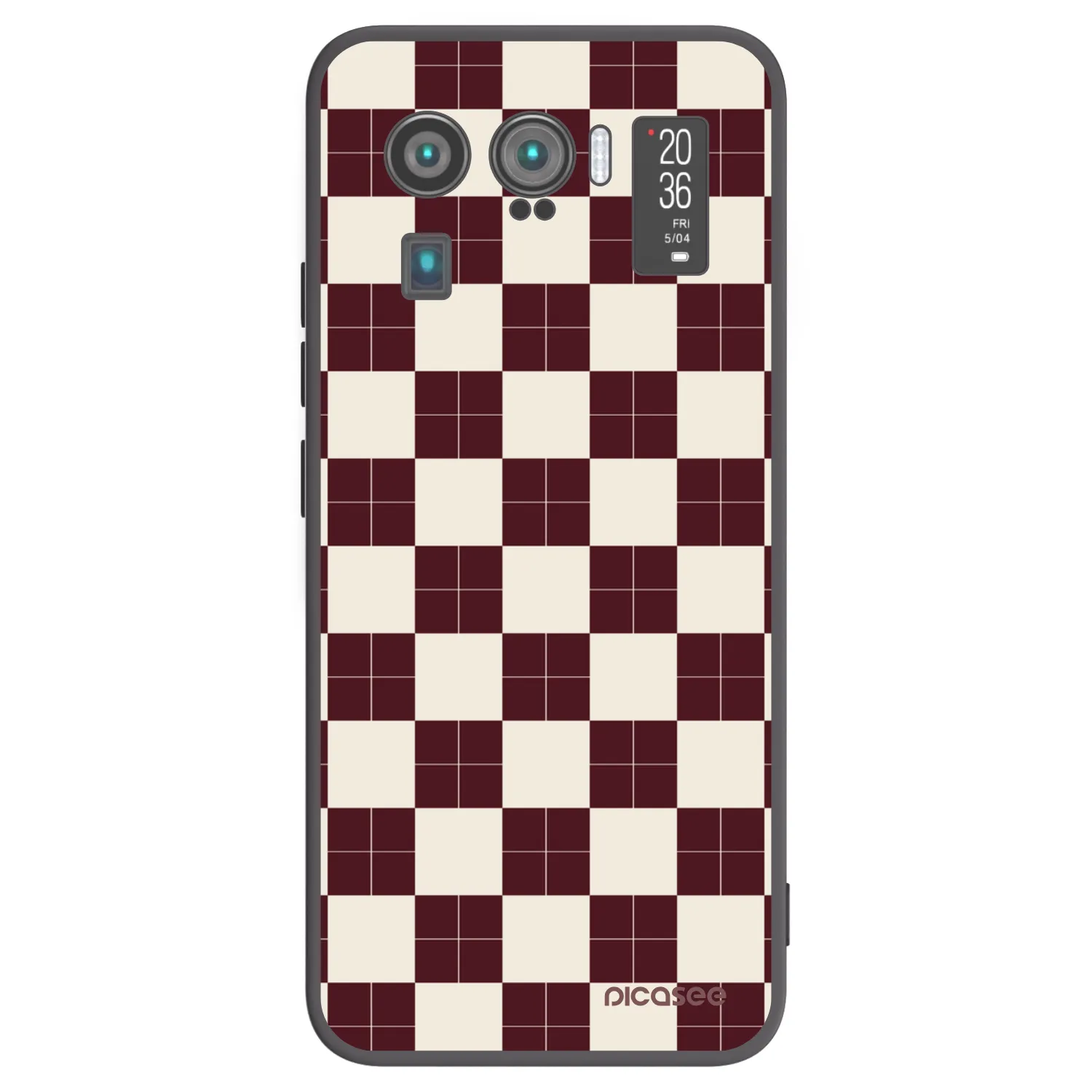 Picasee silikonový černý obal pro Xiaomi Mi 11 Ultra - Checked Away