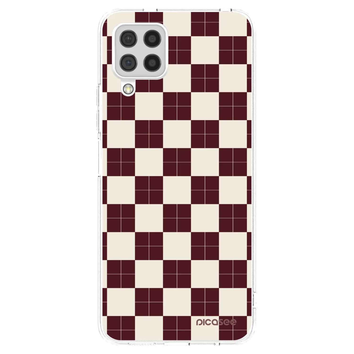 Picasee silikonový průhledný obal pro Samsung Galaxy A22 A225F 4G - Checked Away
