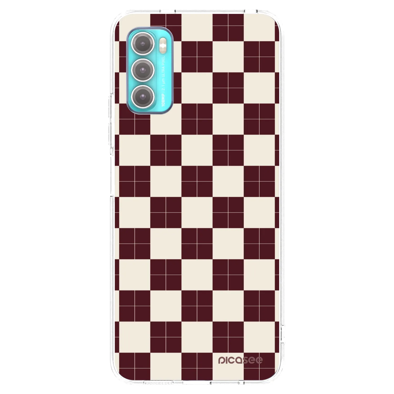 Picasee silikonový průhledný obal pro Motorola Moto G60 - Checked Away