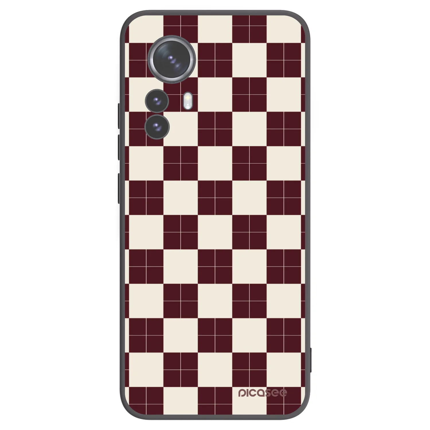 Picasee silikonový černý obal pro Xiaomi 12 Pro - Checked Away