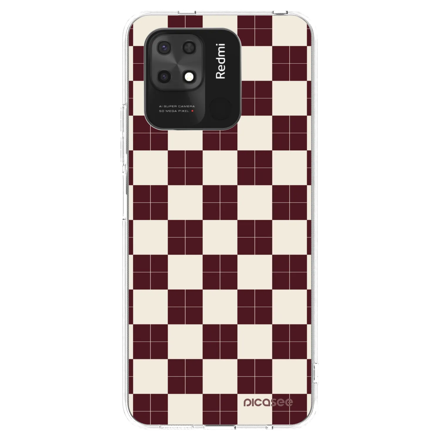 Picasee silikonový průhledný obal pro Xiaomi Redmi 10C - Checked Away