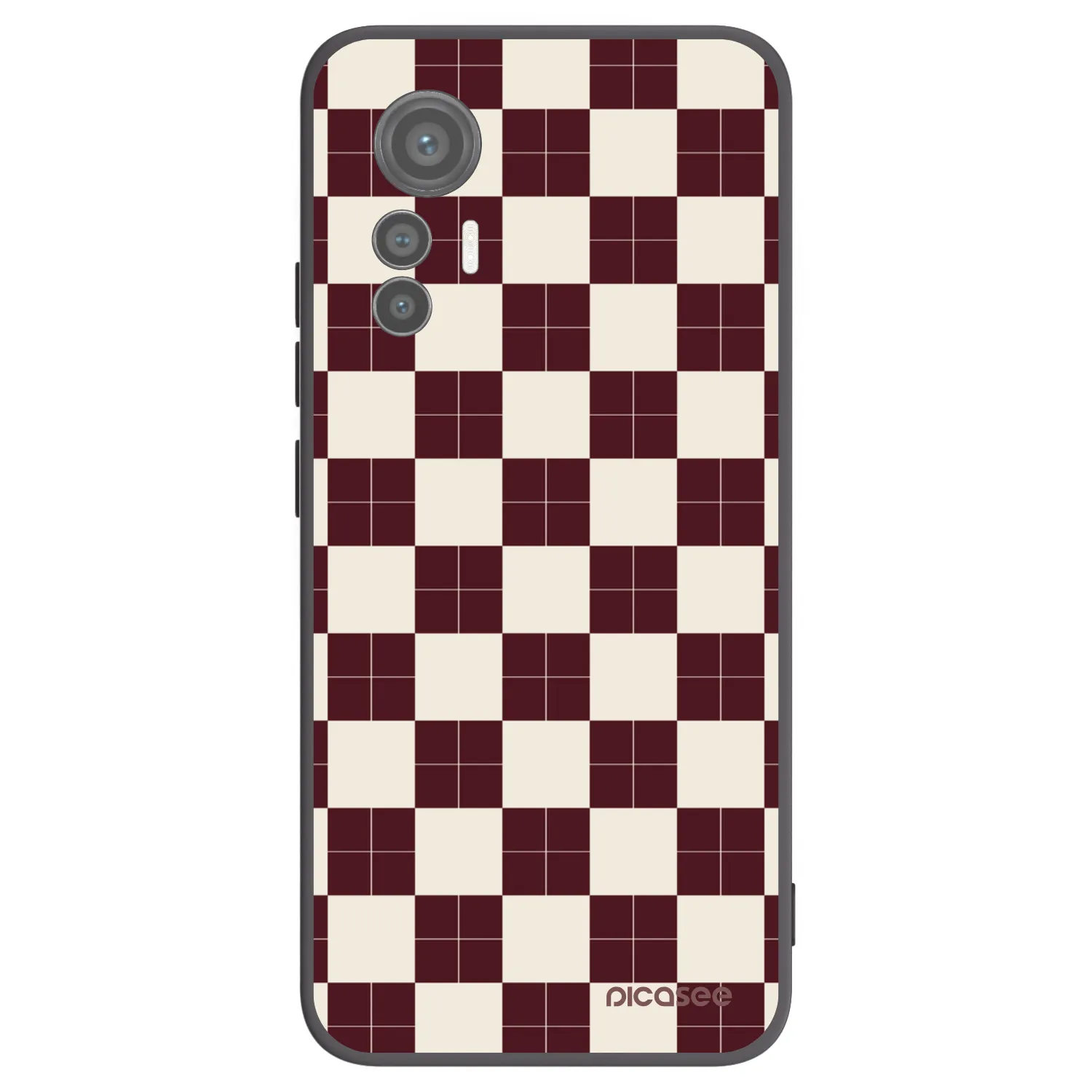 Picasee silikonový černý obal pro Xiaomi 12 Lite - Checked Away