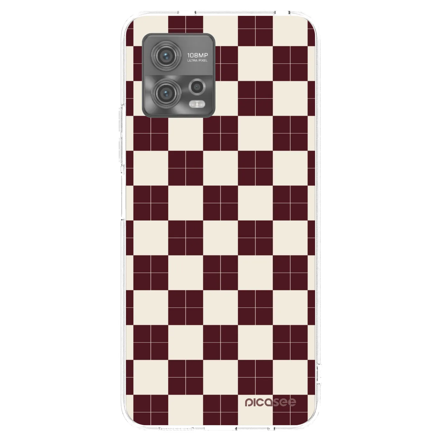 Picasee silikonový průhledný obal pro Motorola Moto G72 - Checked Away