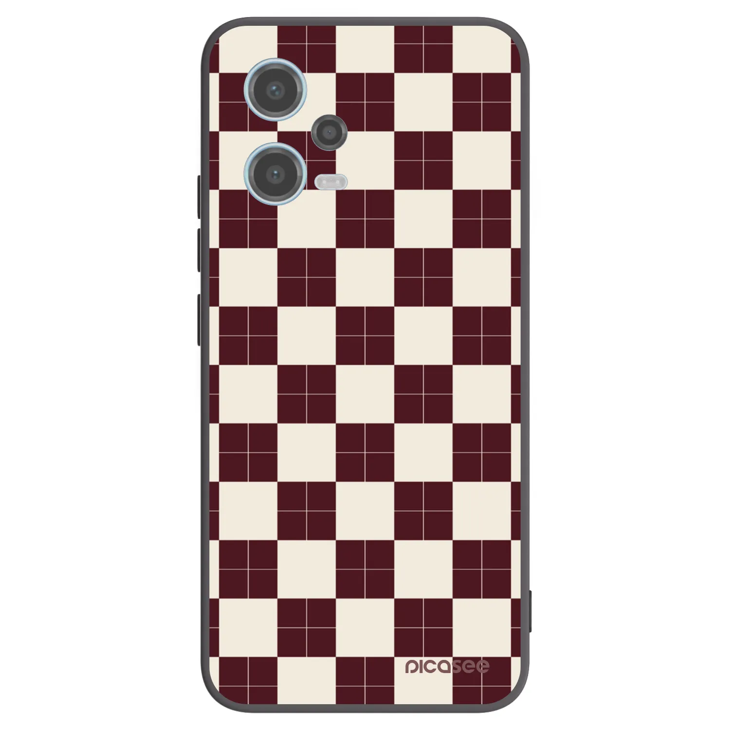 Picasee silikonový černý obal pro Xiaomi Redmi Note 12 5G - Checked Away