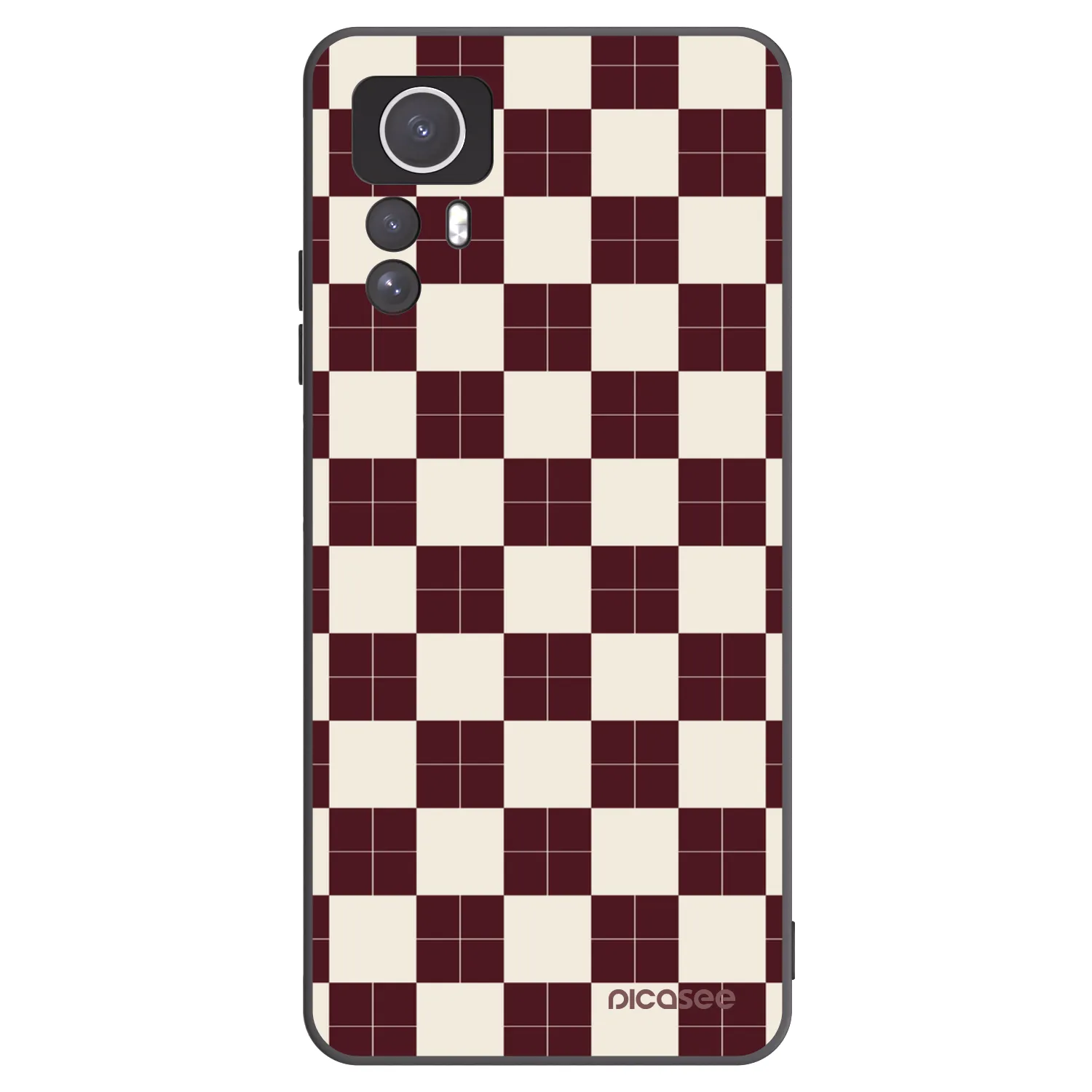 Picasee silikonový černý obal pro Xiaomi Redmi Note 12S - Checked Away