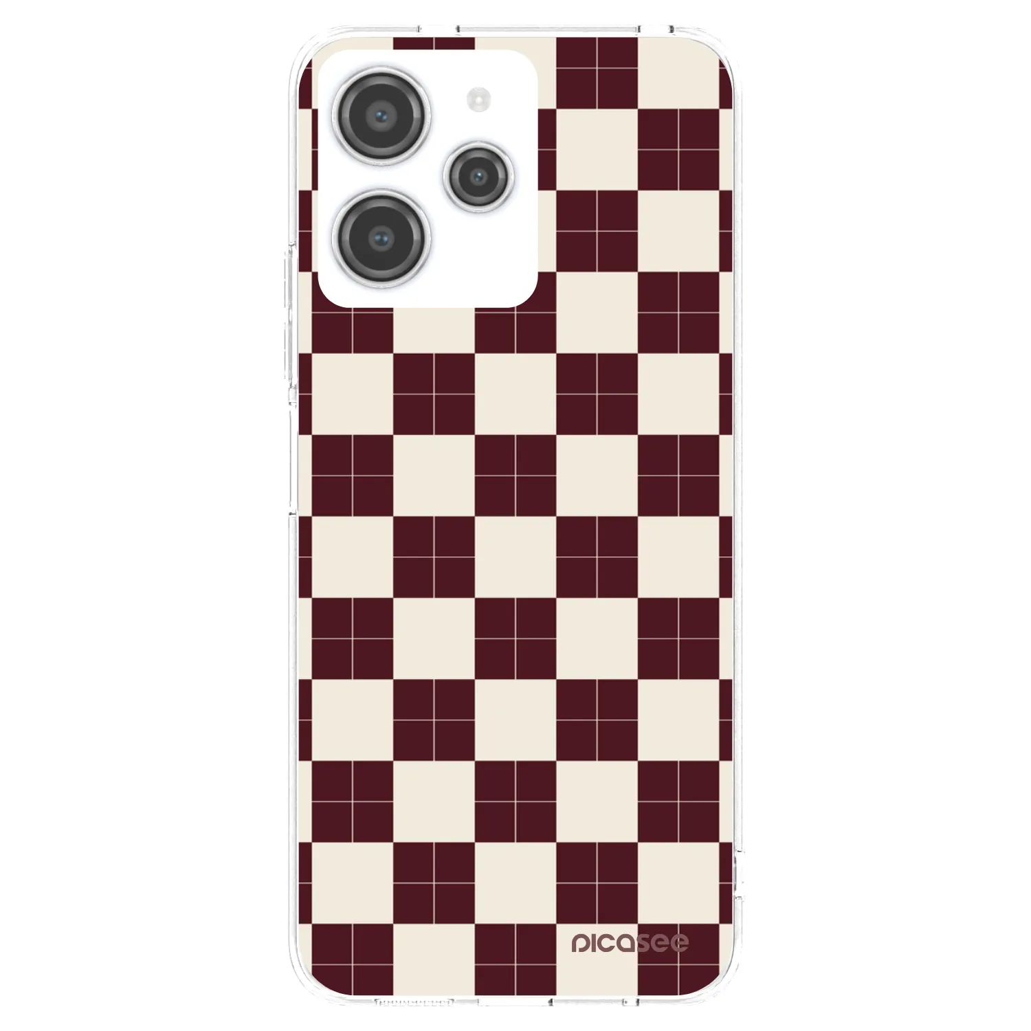 Picasee silikonový průhledný obal pro Xiaomi Redmi 12 4G - Checked Away