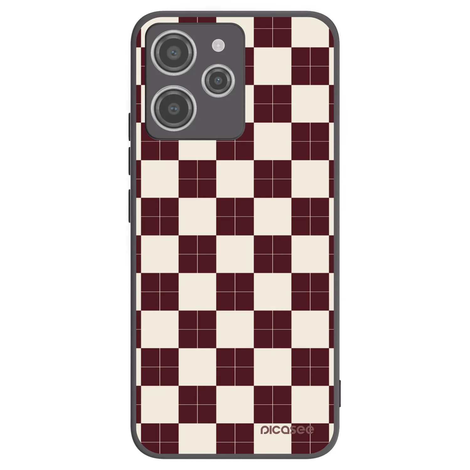Picasee silikonový černý obal pro Xiaomi Redmi 12 4G - Checked Away
