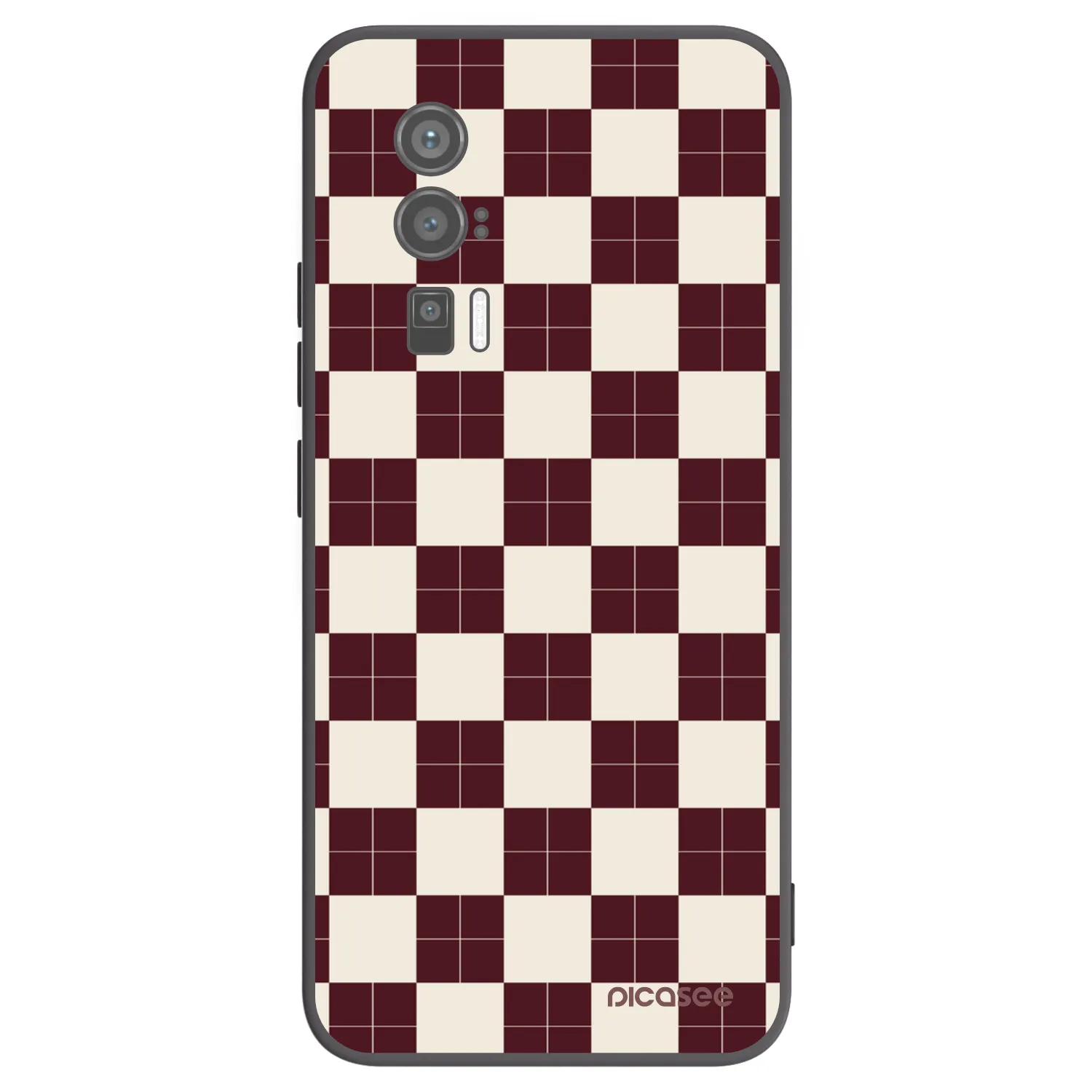 Picasee silikonový černý obal pro Xiaomi Poco F5 Pro 5G - Checked Away