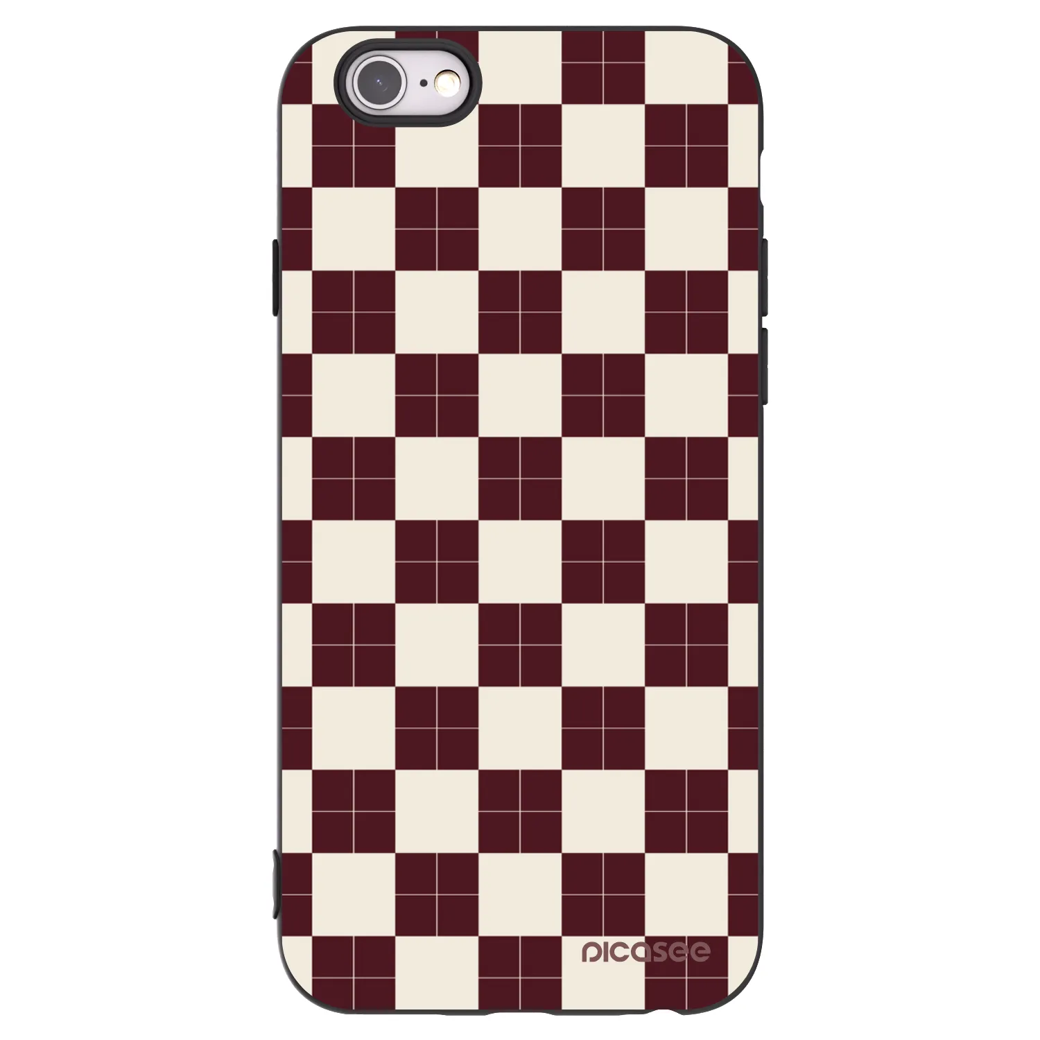 Picasee silikonový černý obal pro Apple iPhone 6/6S - Checked Away