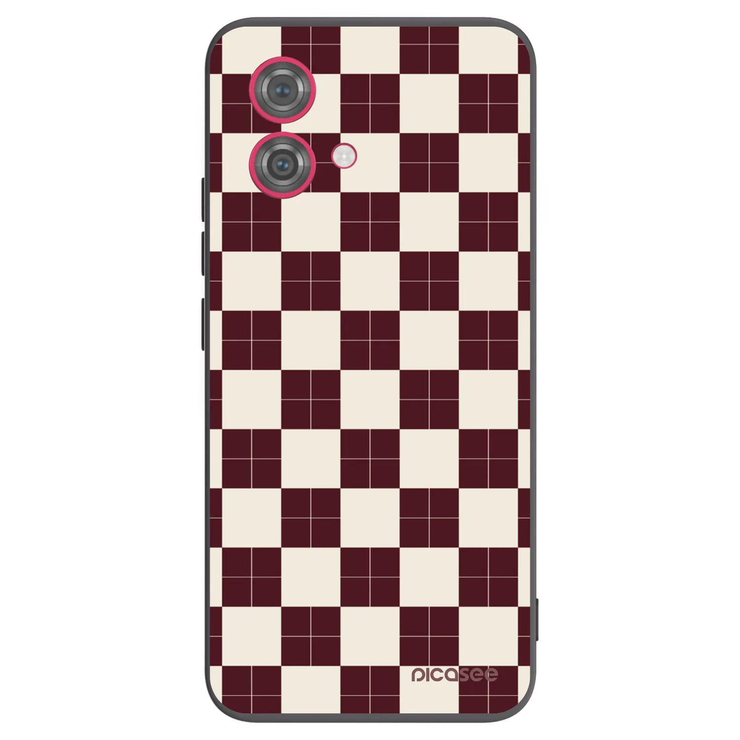 Picasee silikonový černý obal pro Motorola Moto G84 5G - Checked Away