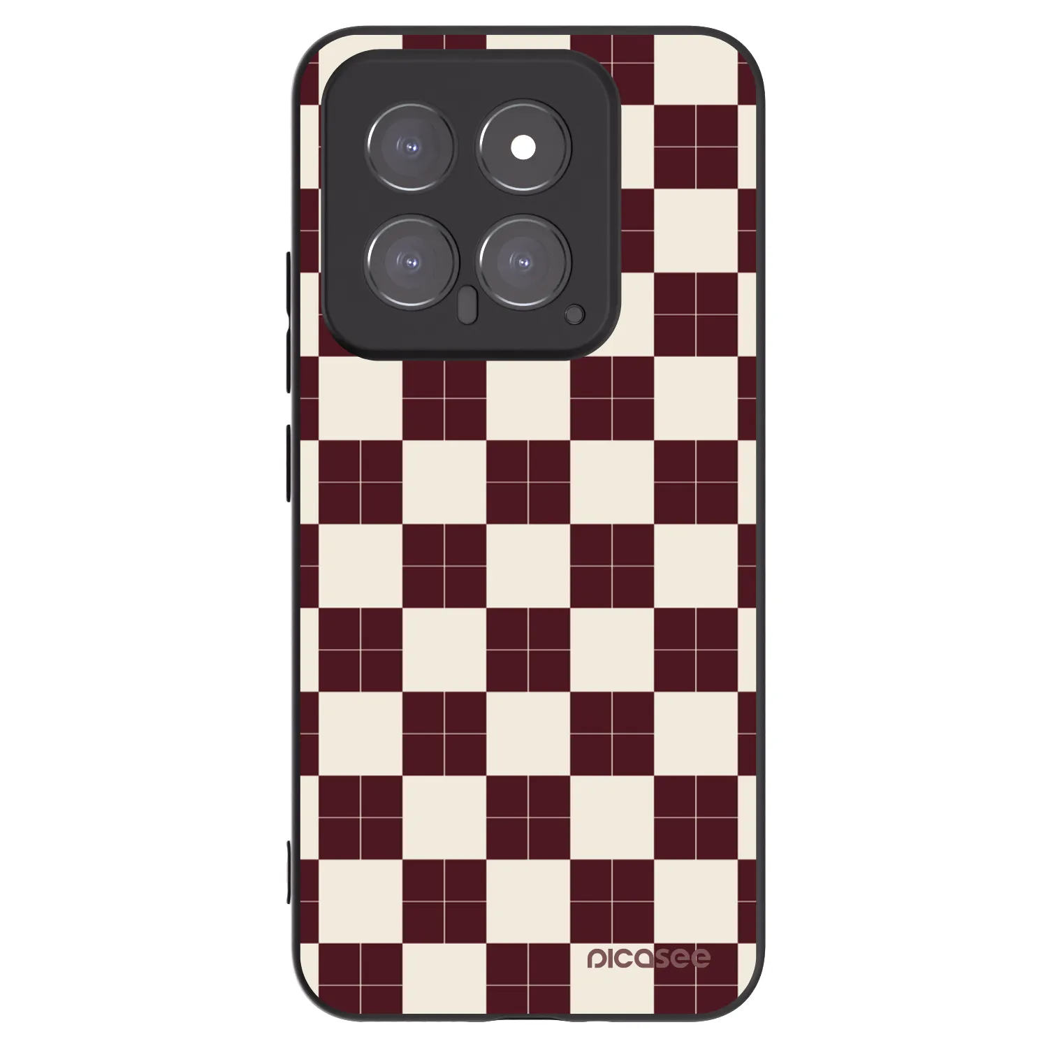 Picasee silikonový černý obal pro Xiaomi 14 - Checked Away