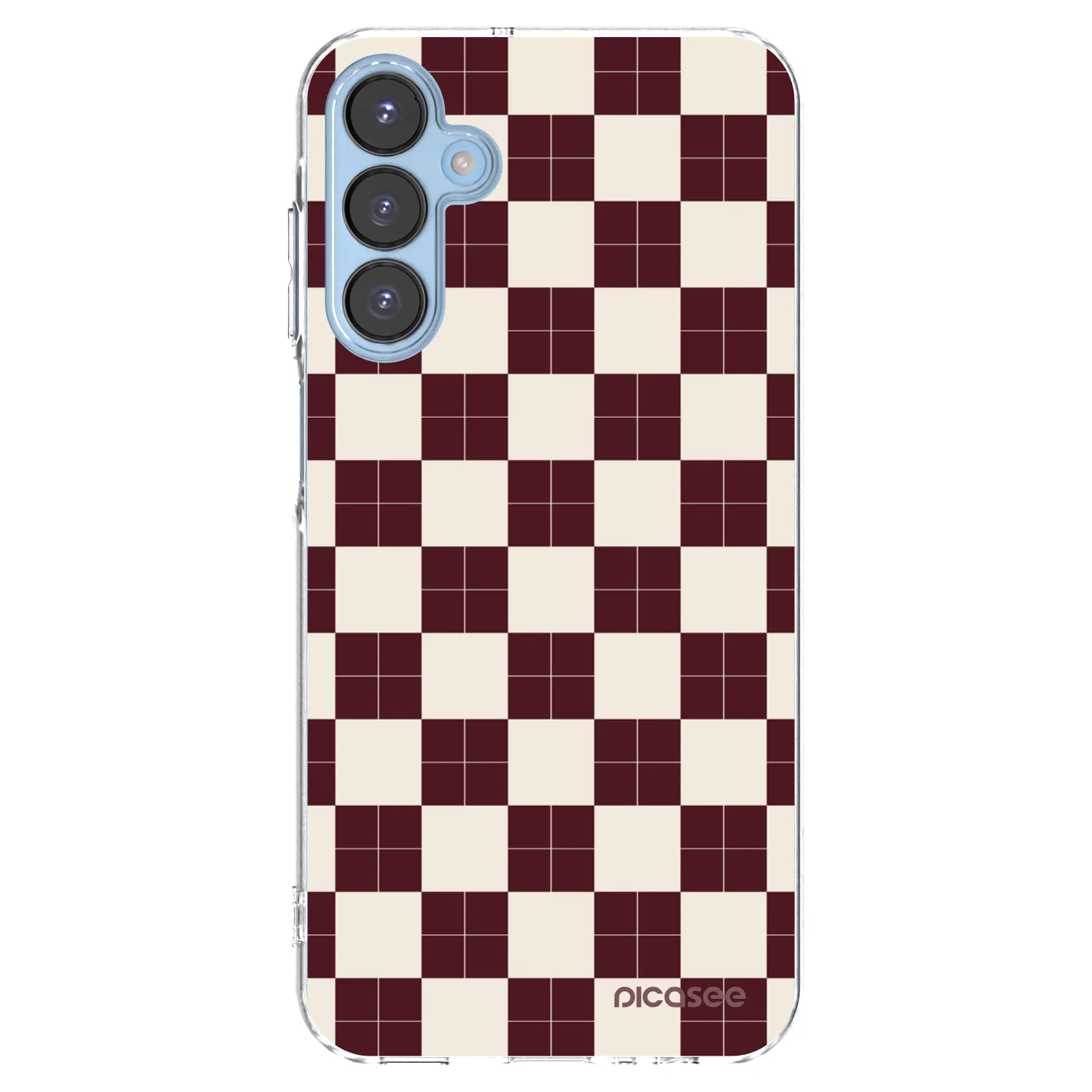 Picasee silikonový průhledný obal pro Samsung Galaxy A15 A156B 5G - Checked Away