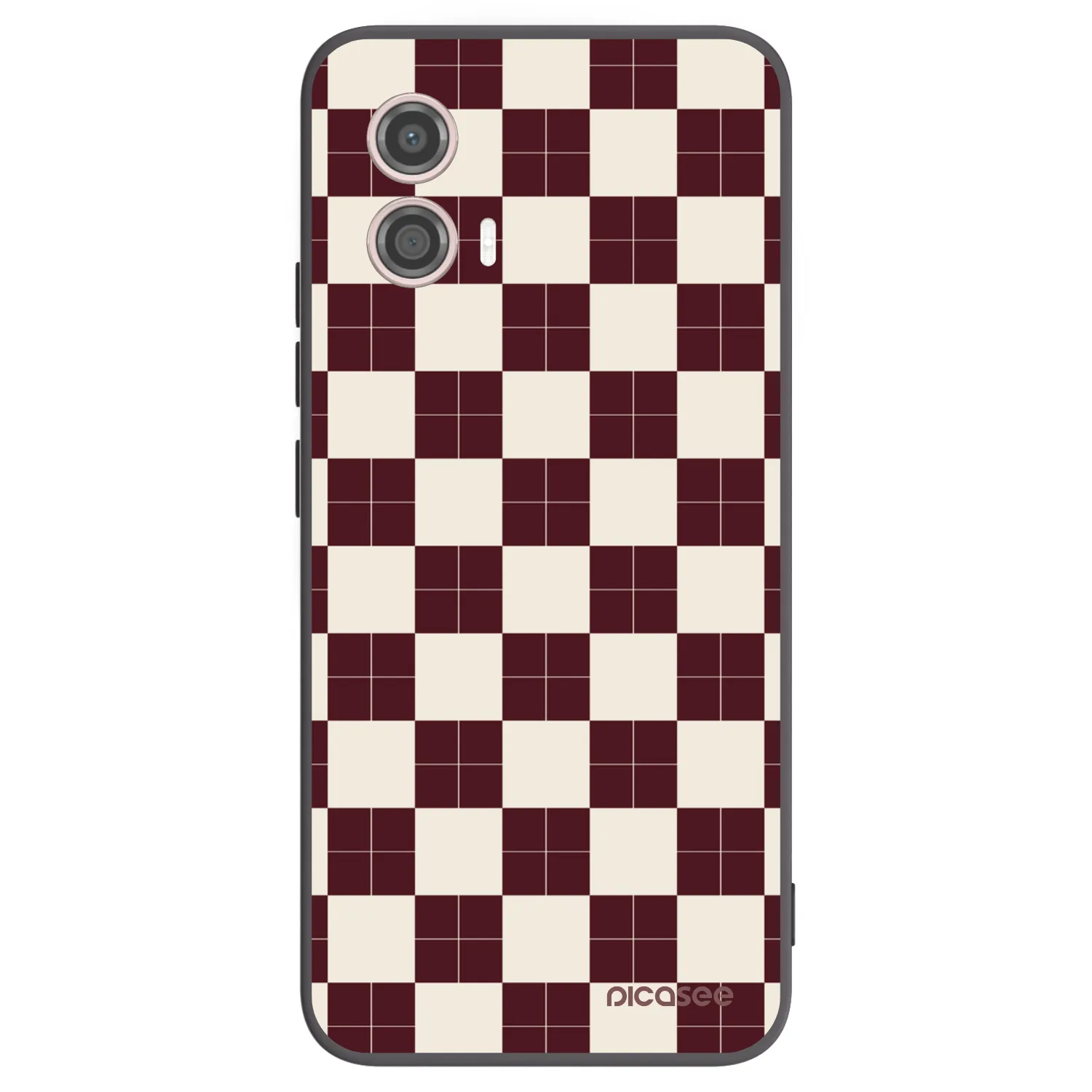Picasee silikonový černý obal pro Motorola Moto G53 5G - Checked Away