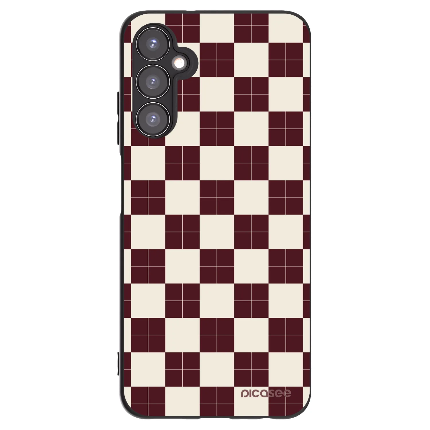 Picasee silikonový černý obal pro Samsung Galaxy A05s A057G - Checked Away