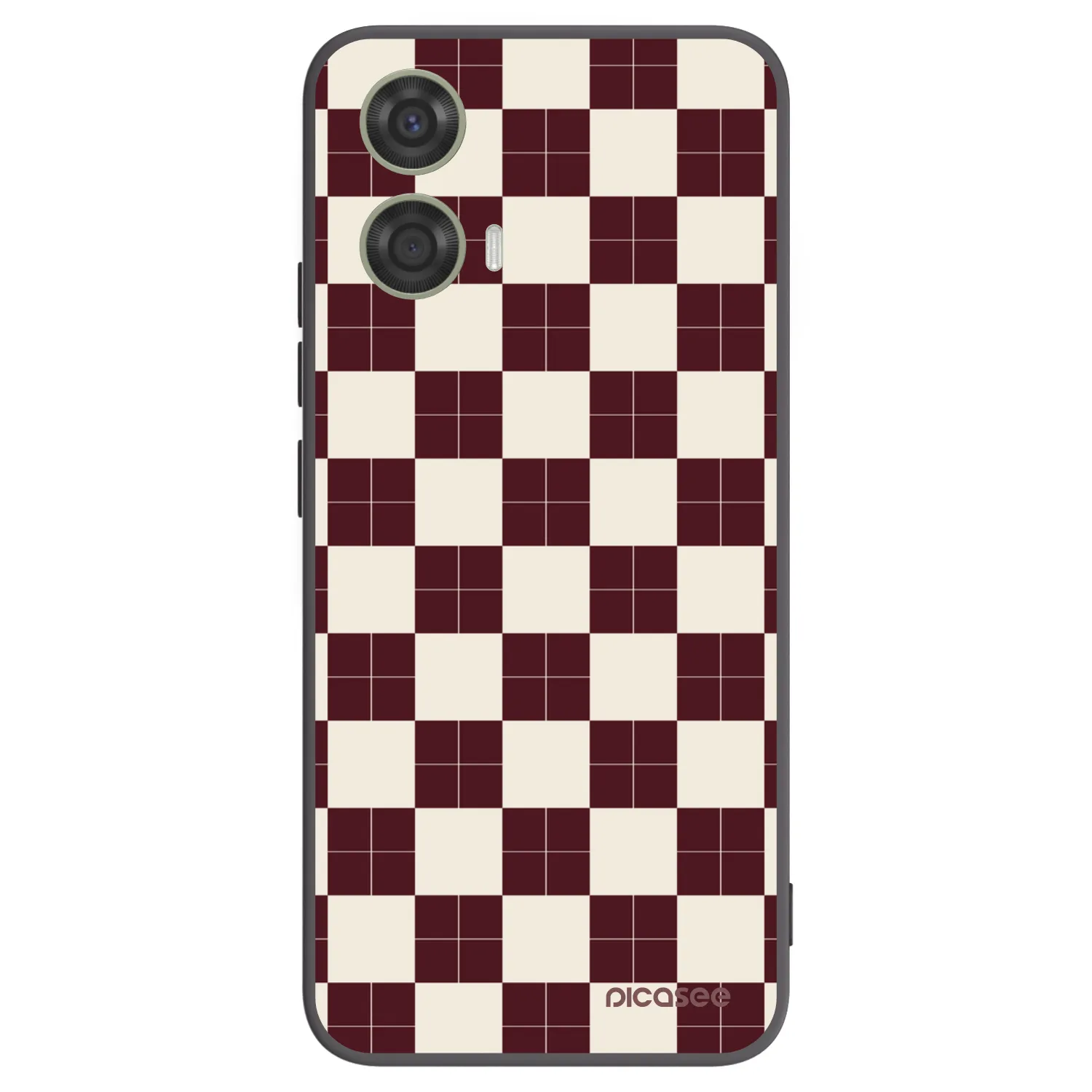 Picasee silikonový černý obal pro Motorola Moto G24 - Checked Away