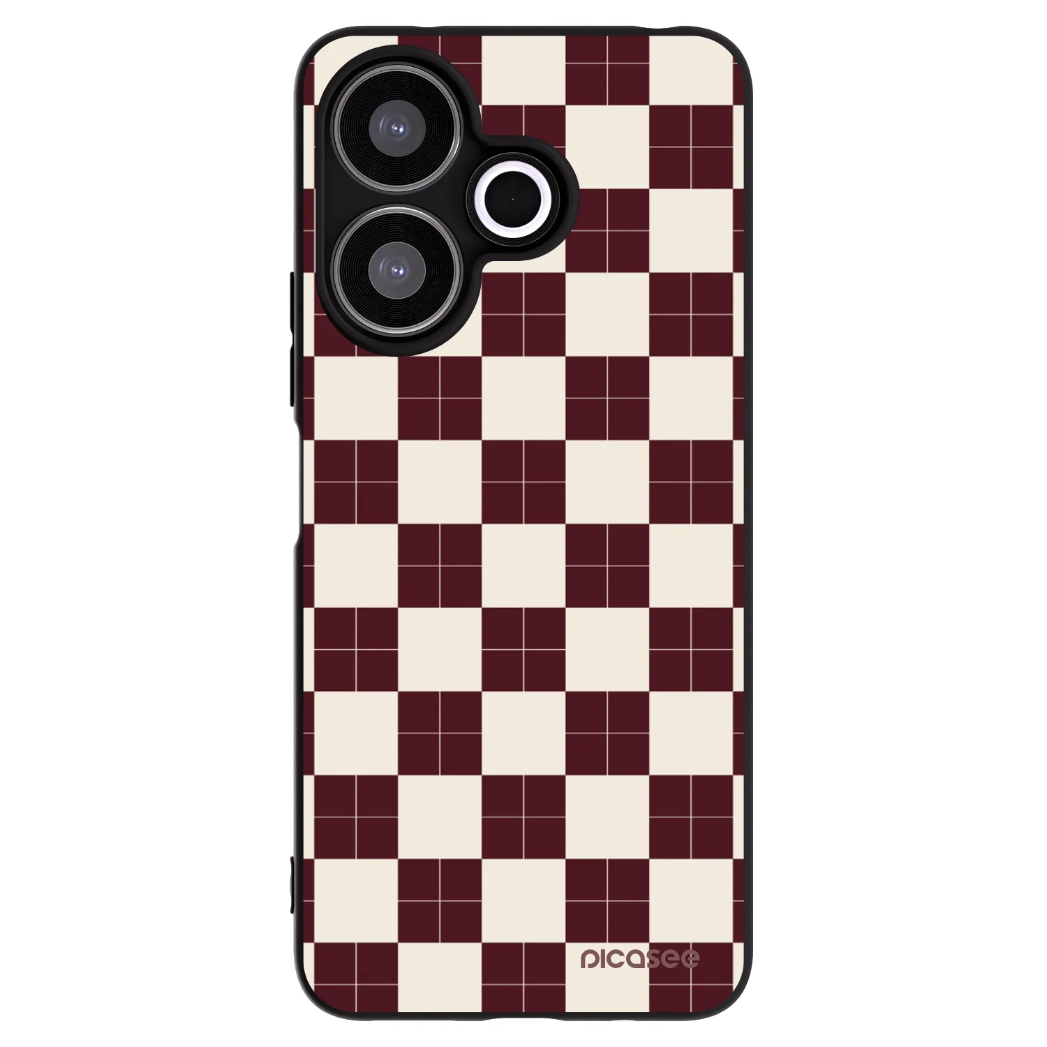 Picasee silikonový černý obal pro Xiaomi Redmi 13 4G - Checked Away