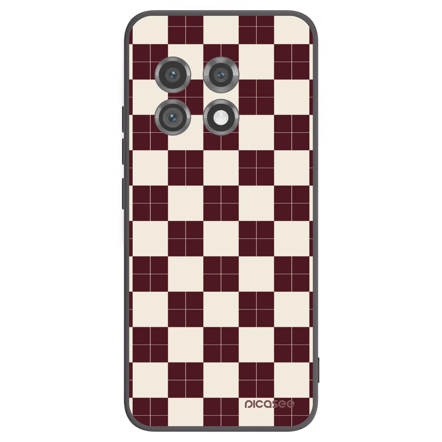 Picasee silikonový černý obal pro OnePlus 11 5G - Checked Away
