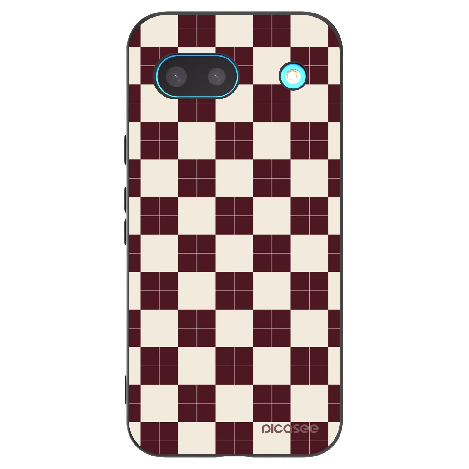 Picasee silikonový černý obal pro Google Pixel 8a - Checked Away