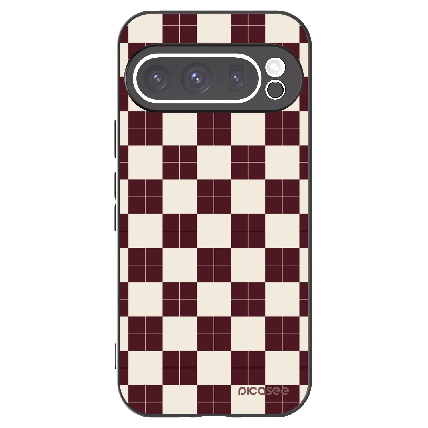 Picasee silikonový černý obal pro Google Pixel 9 Pro - Checked Away