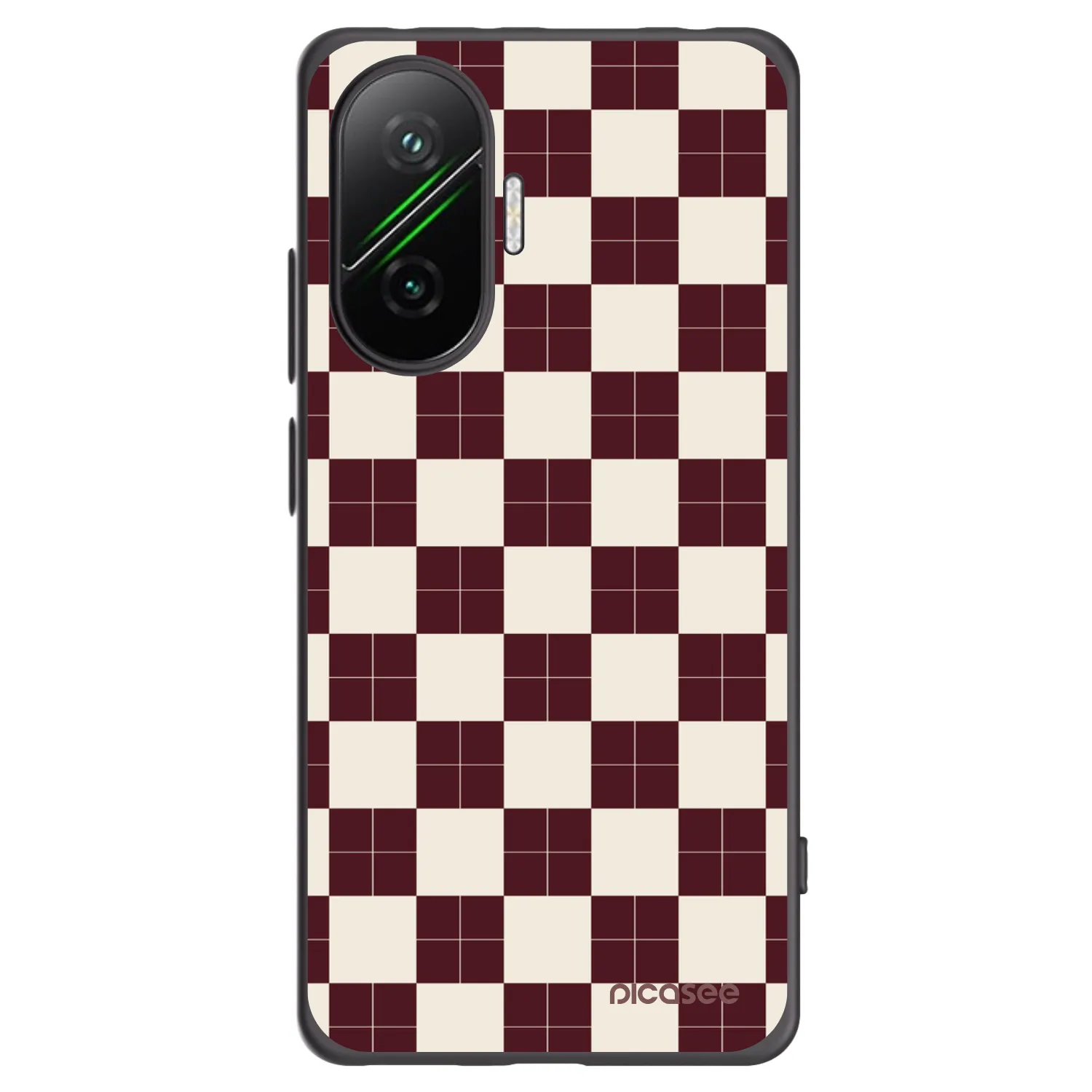 Picasee silikonový černý obal pro Xiaomi Poco F7 5G - Checked Away