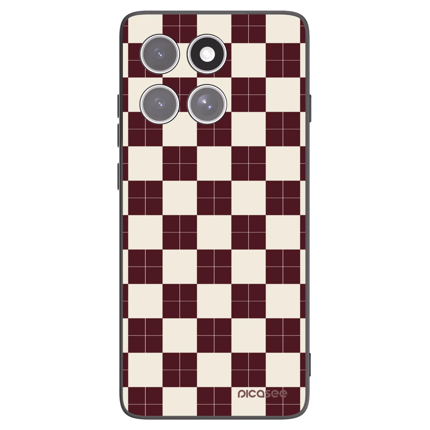 Picasee silikonový černý obal pro Motorola Edge 60 Pro - Checked Away