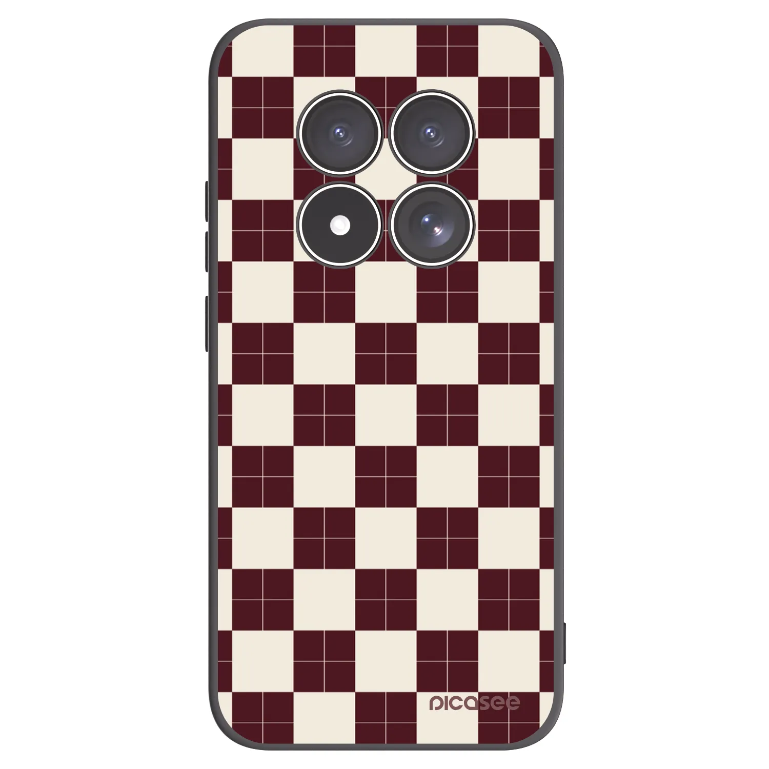 Picasee silikonový černý obal pro Xiaomi Redmi Note 15 Pro 4G - Checked Away