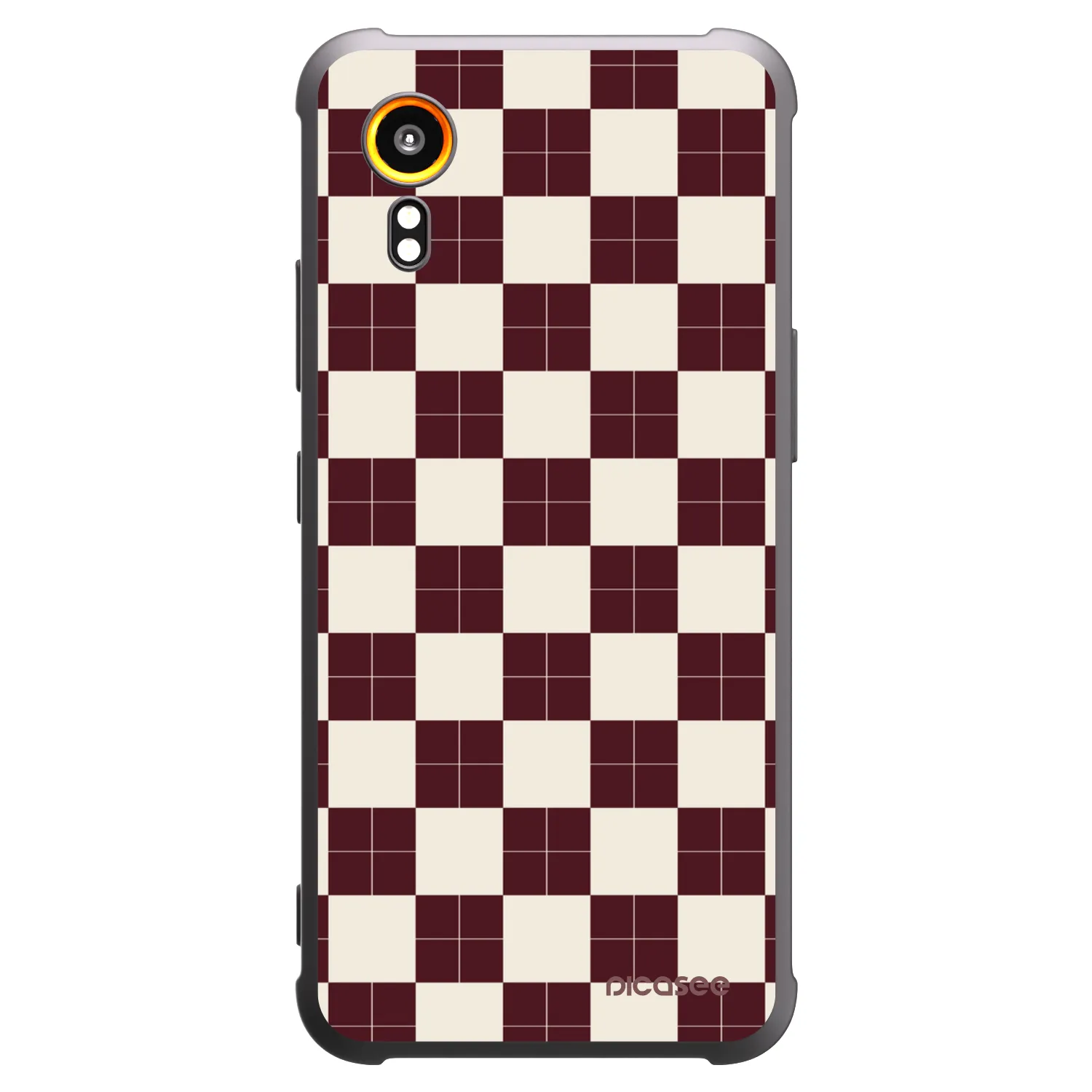 Picasee silikonový černý obal pro Samsung Galaxy XCover 7 - Checked Away