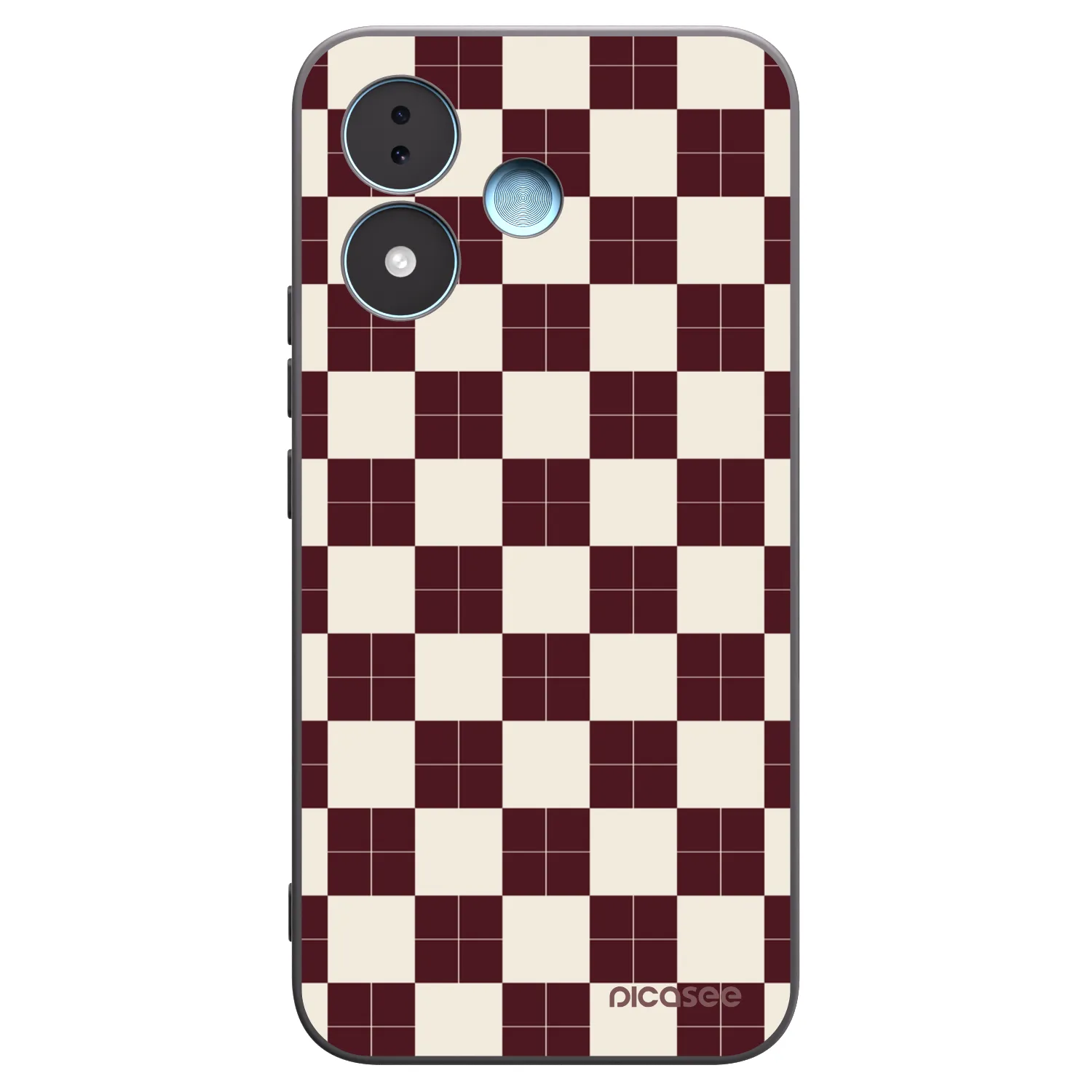 Picasee silikonový černý obal pro Xiaomi Redmi Note 17 5G - Checked Away