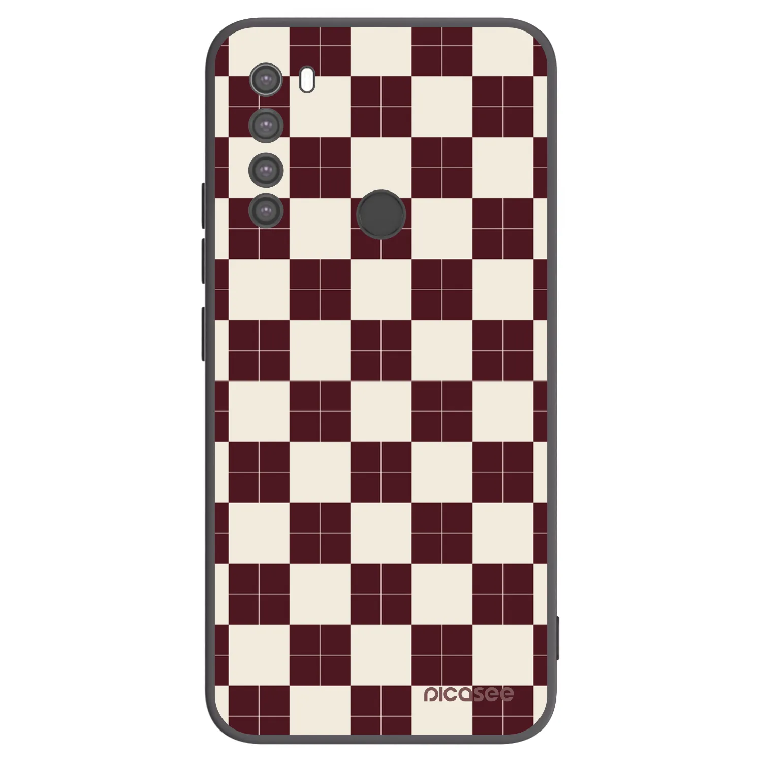 Picasee silikonový černý obal pro Xiaomi Redmi Note 8 - Checked Away