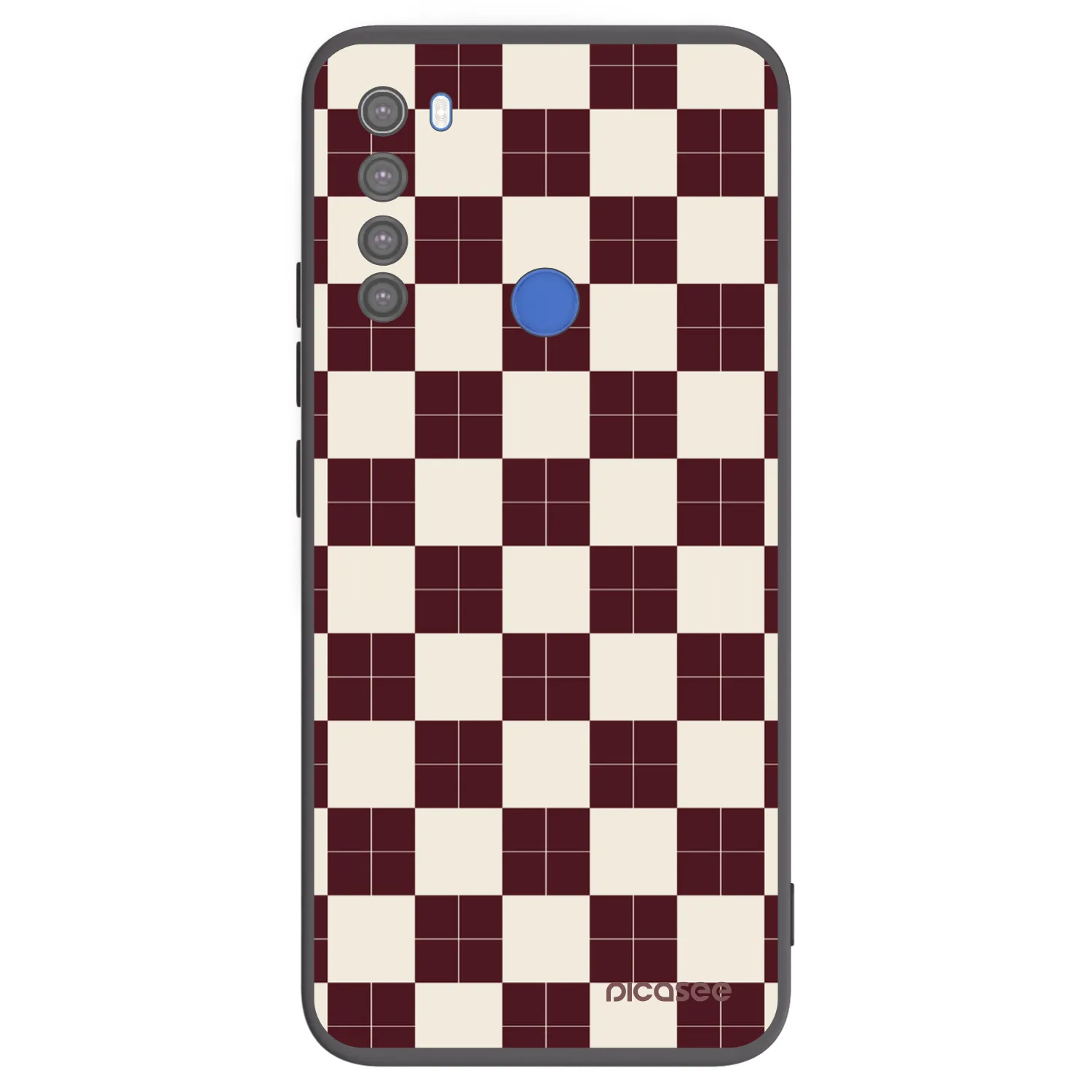 Picasee silikonový černý obal pro Xiaomi Redmi Note 8T - Checked Away