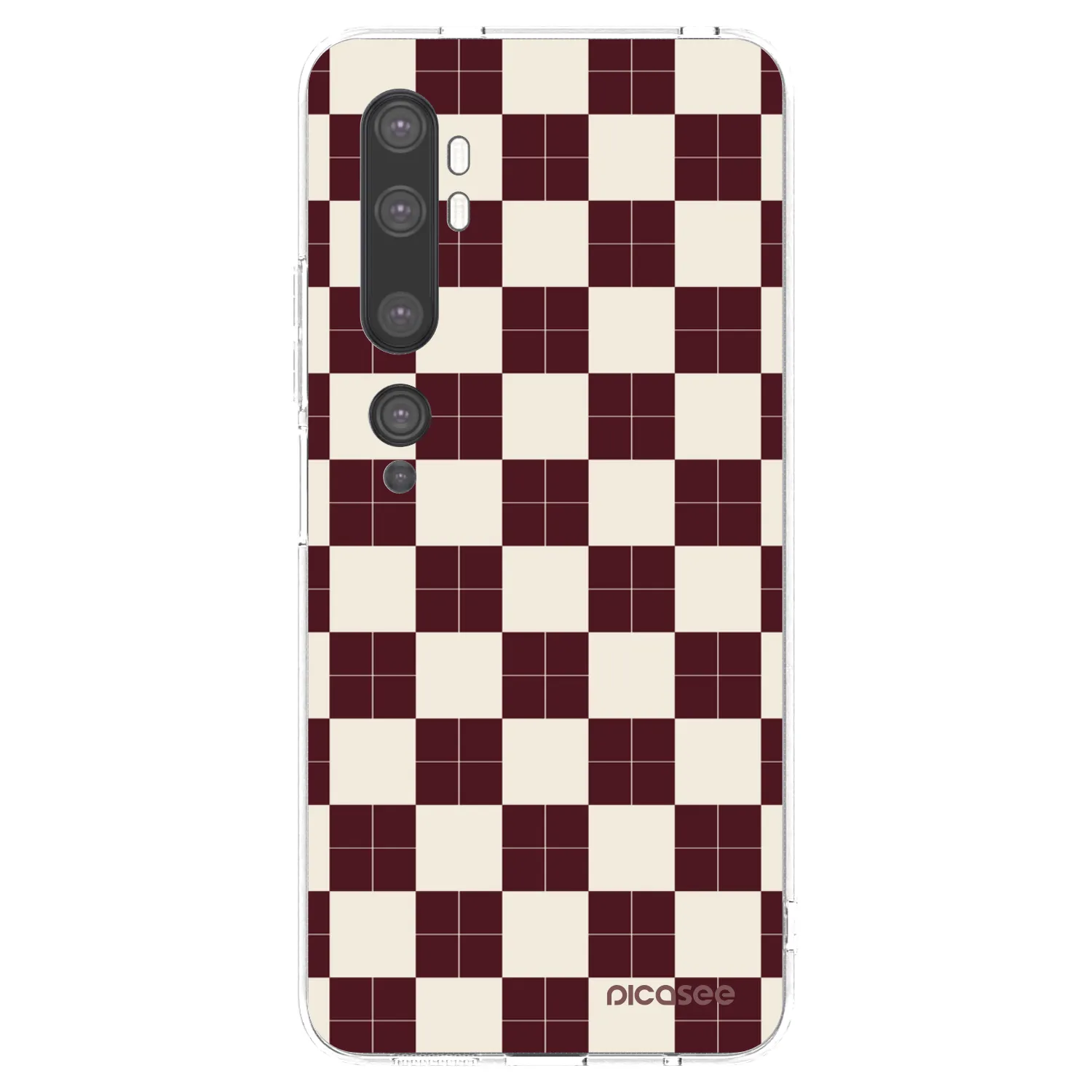 Picasee silikonový průhledný obal pro Xiaomi Mi Note 10 (Pro) - Checked Away