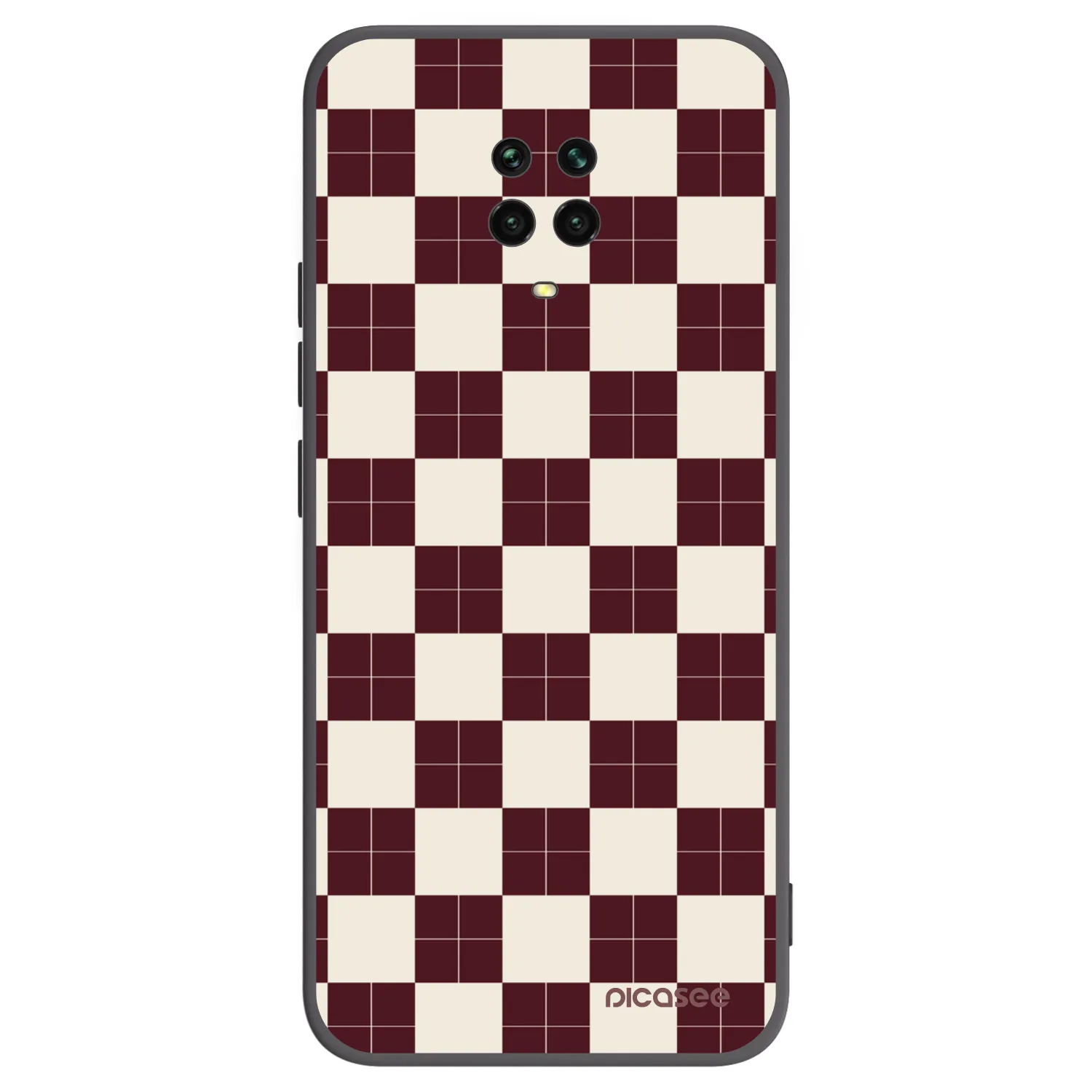 Picasee silikonový černý obal pro Xiaomi Redmi Note 9 Pro - Checked Away