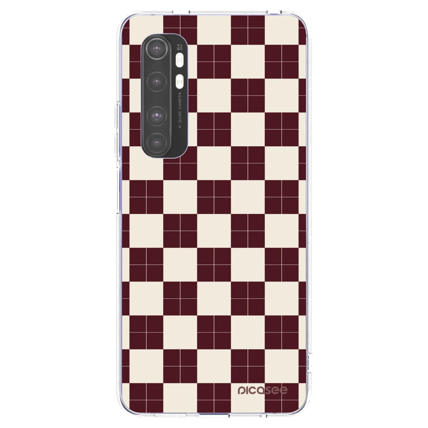 Picasee silikonový průhledný obal pro Xiaomi Mi Note 10 Lite - Checked Away