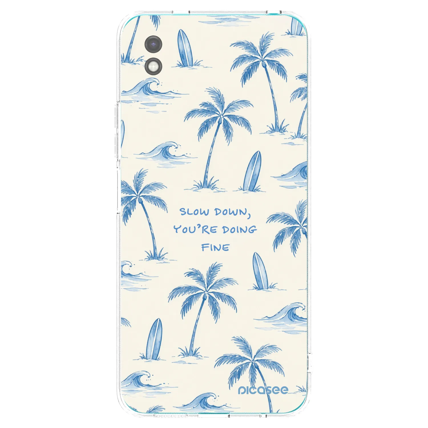 Picasee silikonový černý obal pro Xiaomi Redmi 9A - Slow Tide