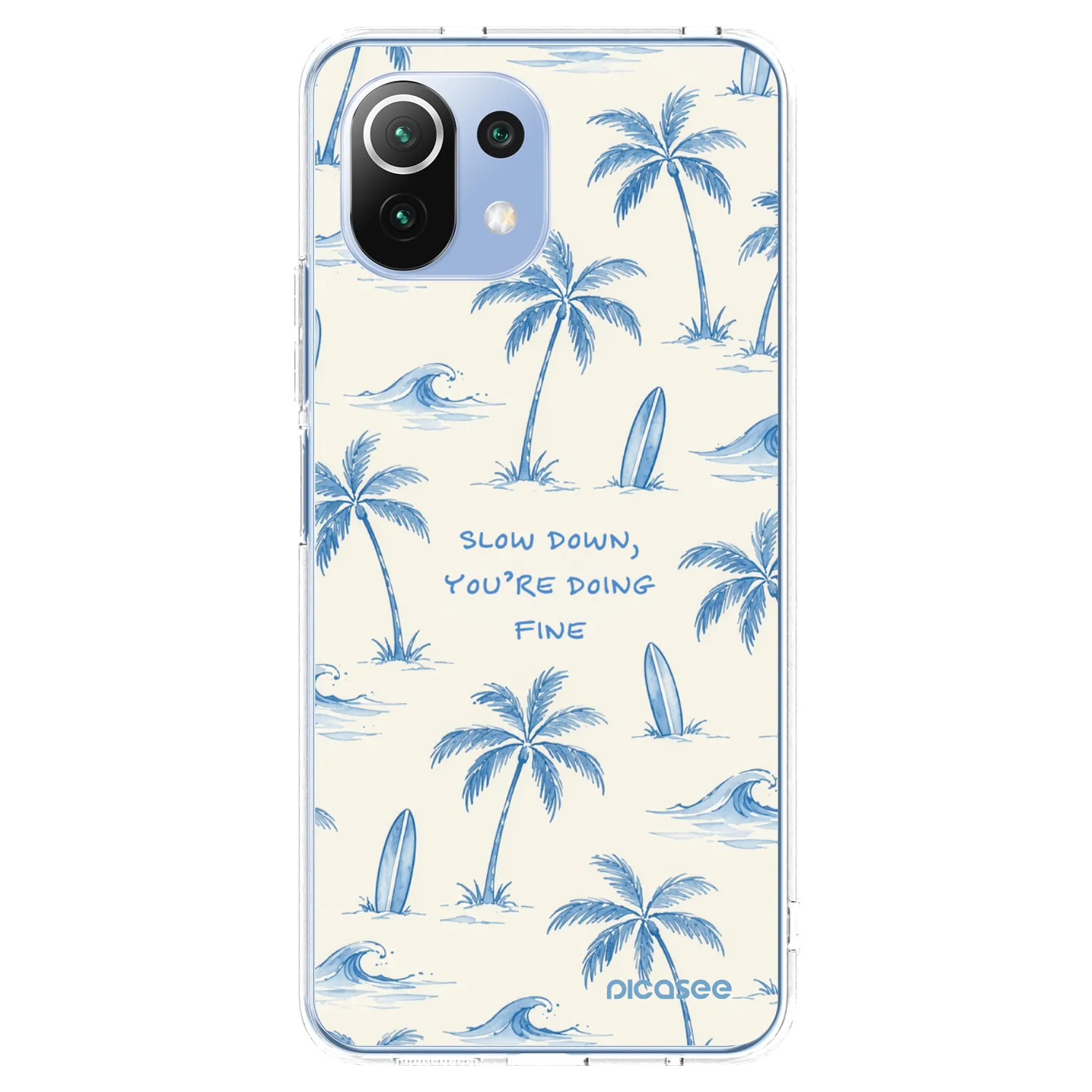 Picasee silikonový průhledný obal pro Xiaomi Mi 11 Lite - Slow Tide