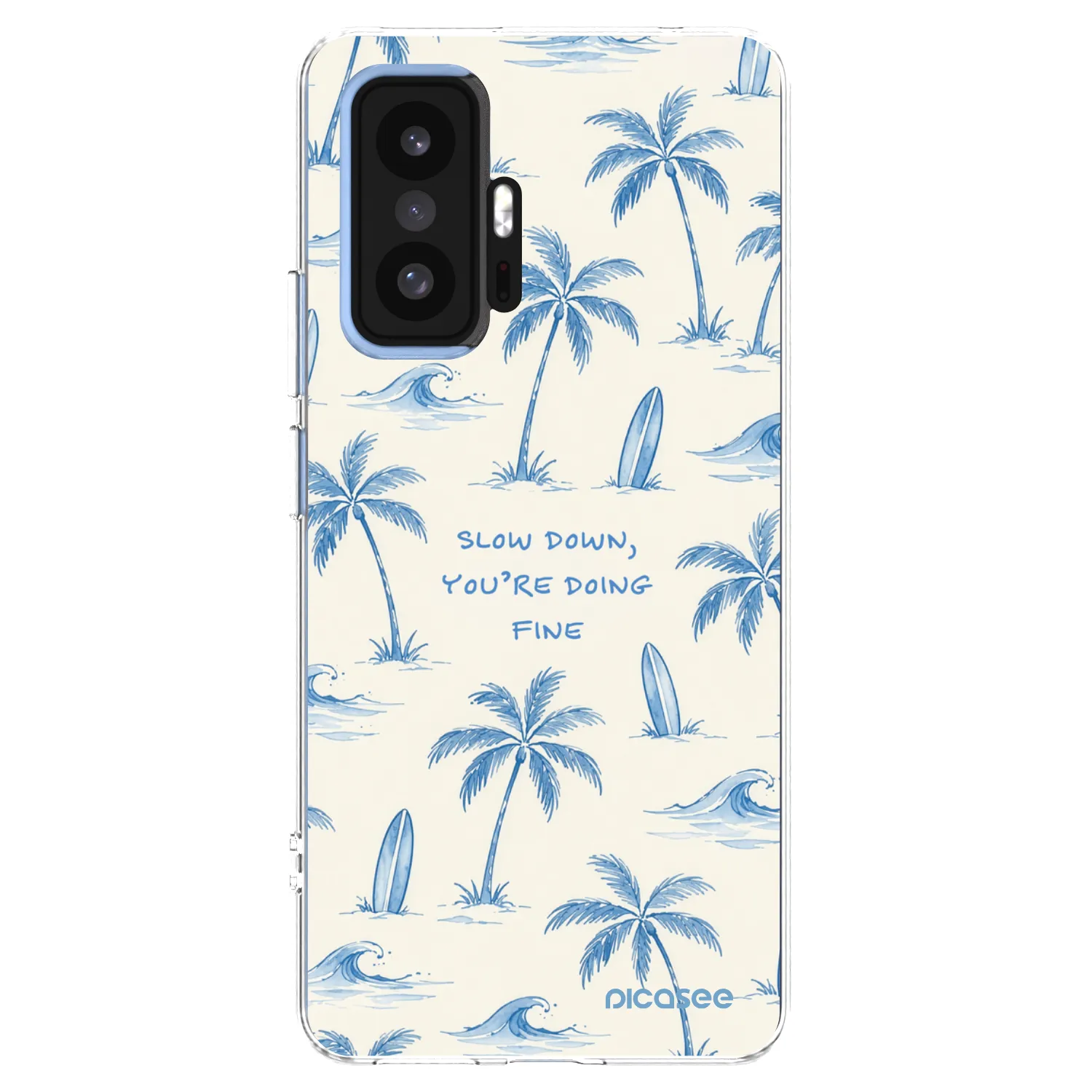 Picasee silikonový průhledný obal pro Xiaomi 11T Pro - Slow Tide