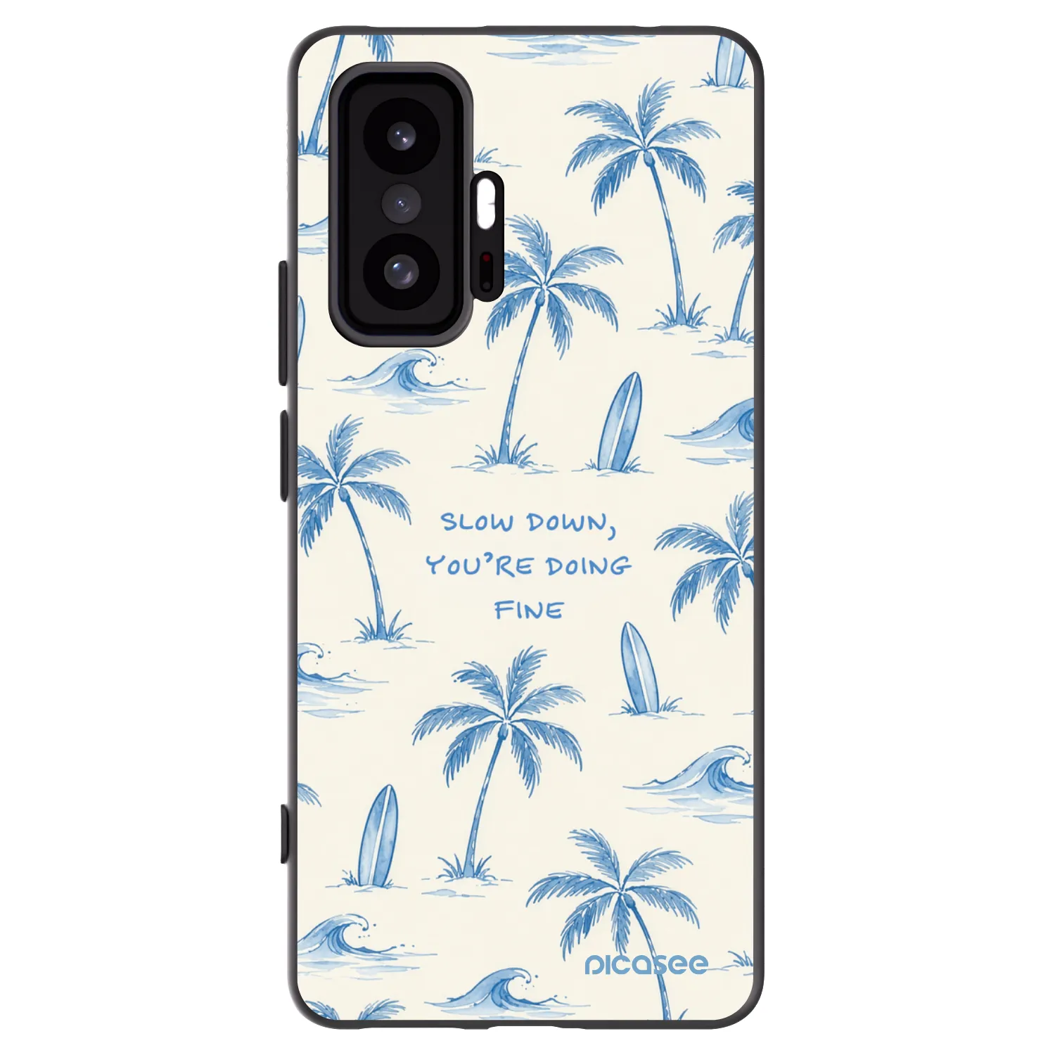 Picasee silikonový černý obal pro Xiaomi 11T Pro - Slow Tide