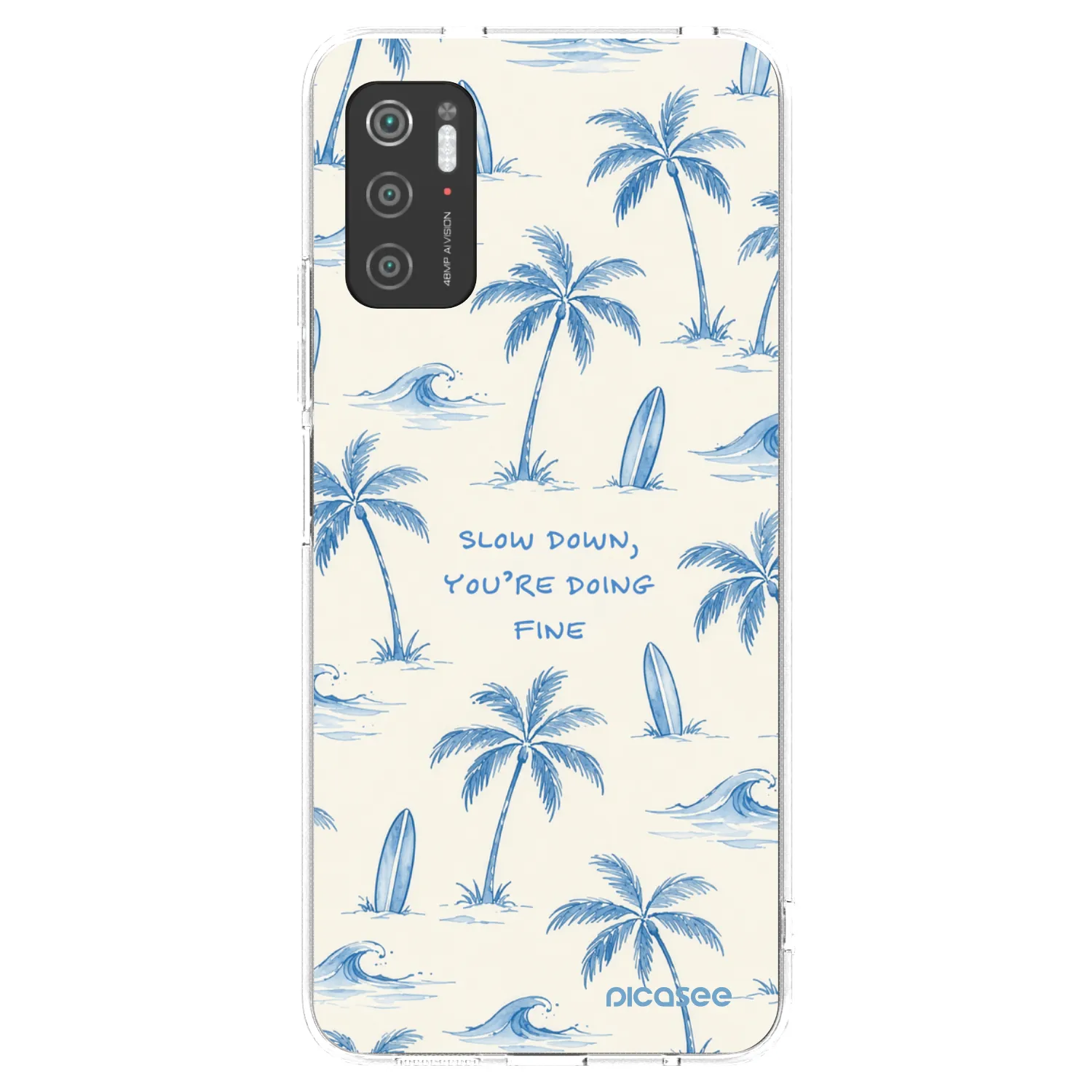 Picasee silikonový průhledný obal pro Xiaomi Poco M3 Pro 5G - Slow Tide