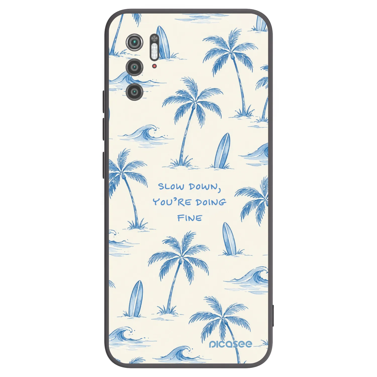 Picasee silikonový černý obal pro Xiaomi Poco M3 Pro 5G - Slow Tide