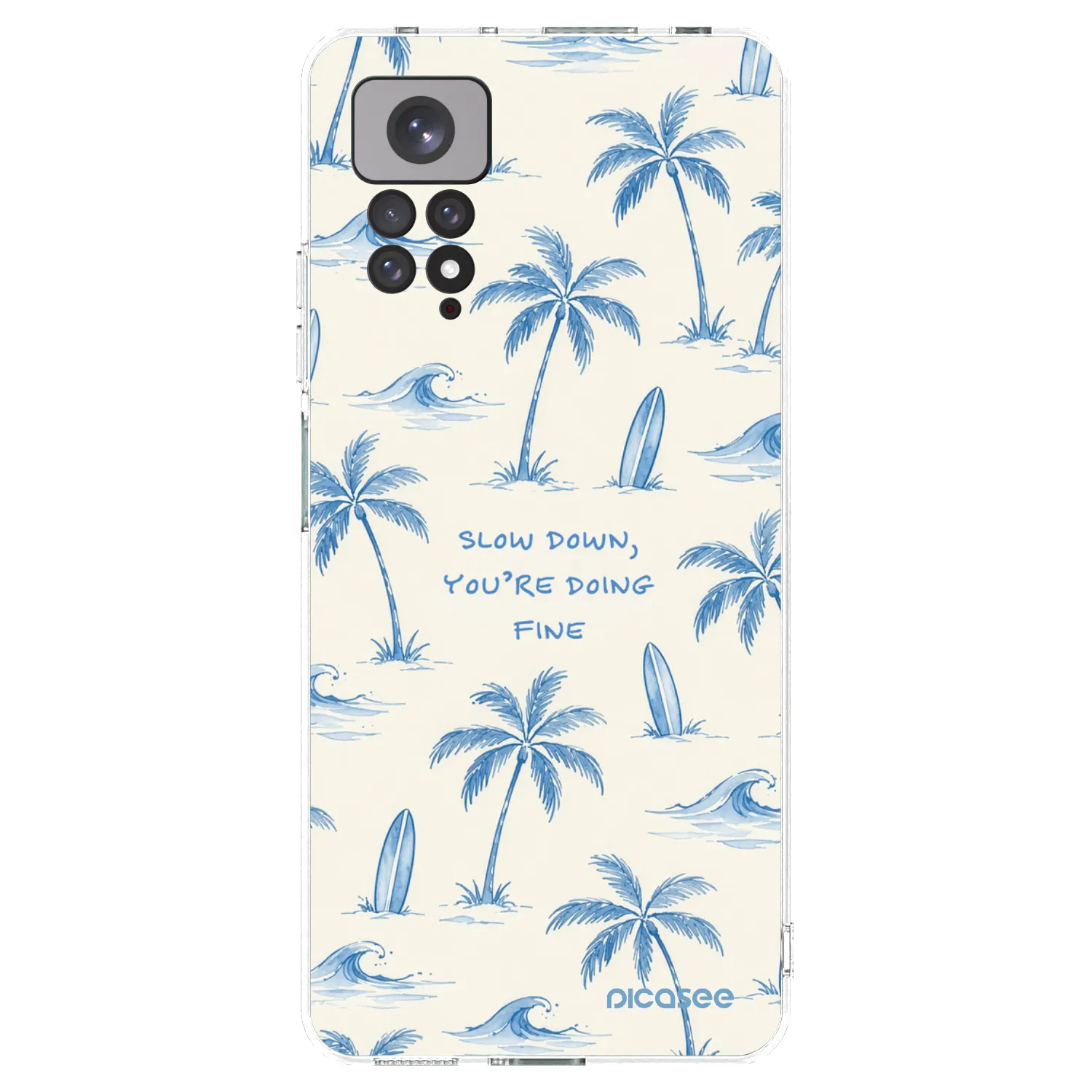 Picasee silikonový průhledný obal pro Xiaomi Redmi Note 11S 4G - Slow Tide