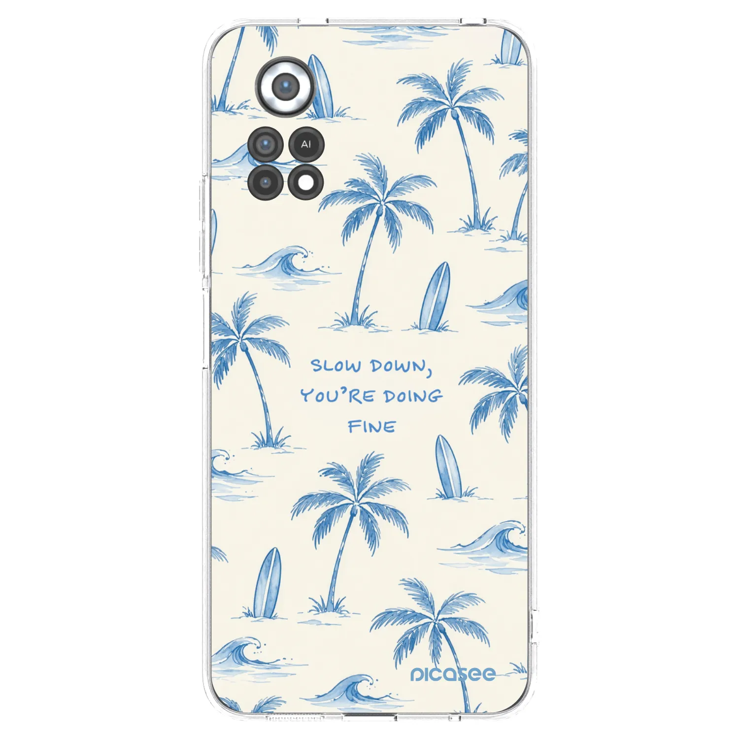 Picasee silikonový průhledný obal pro Xiaomi Poco X4 Pro 5G - Slow Tide