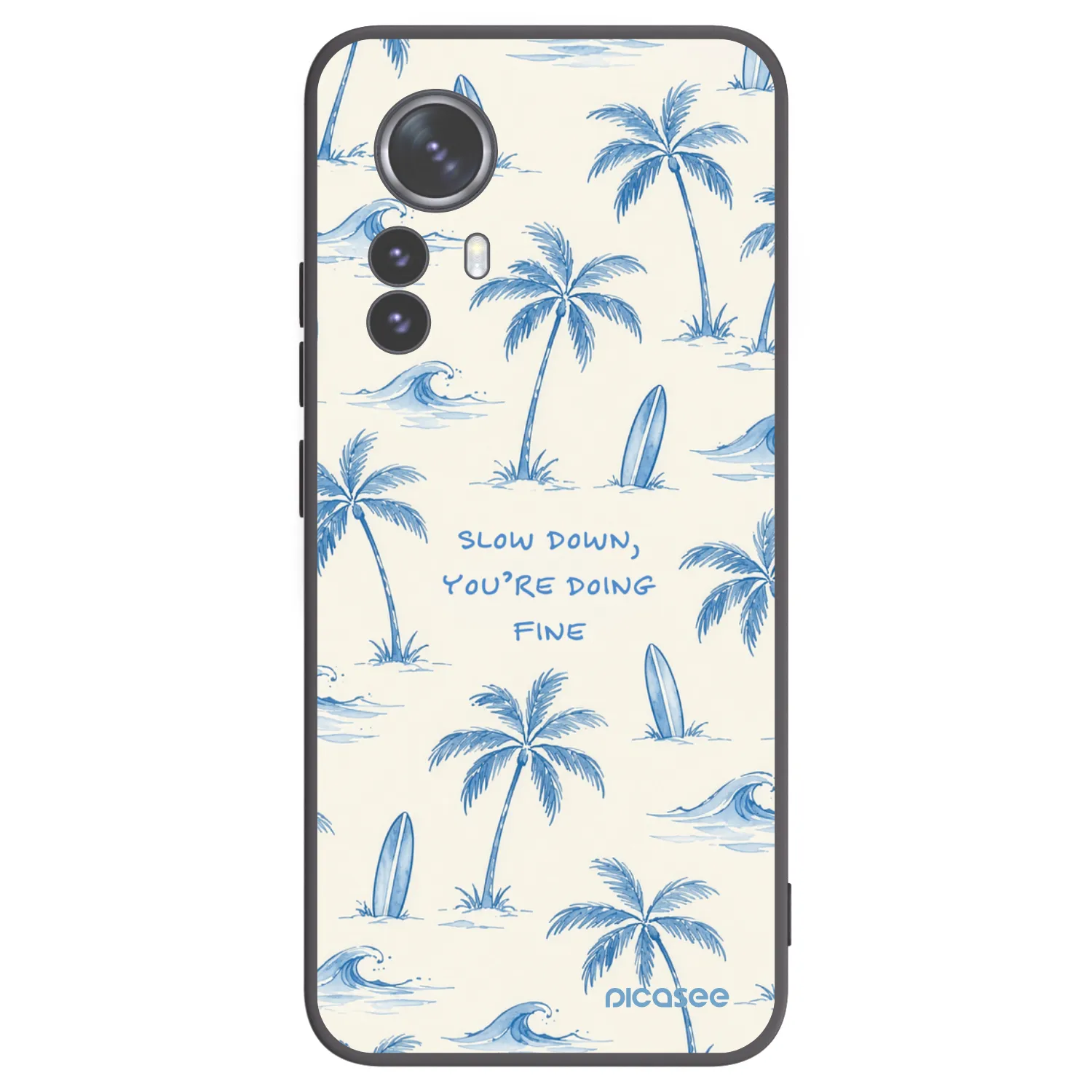 Picasee silikonový černý obal pro Xiaomi 12 Pro - Slow Tide