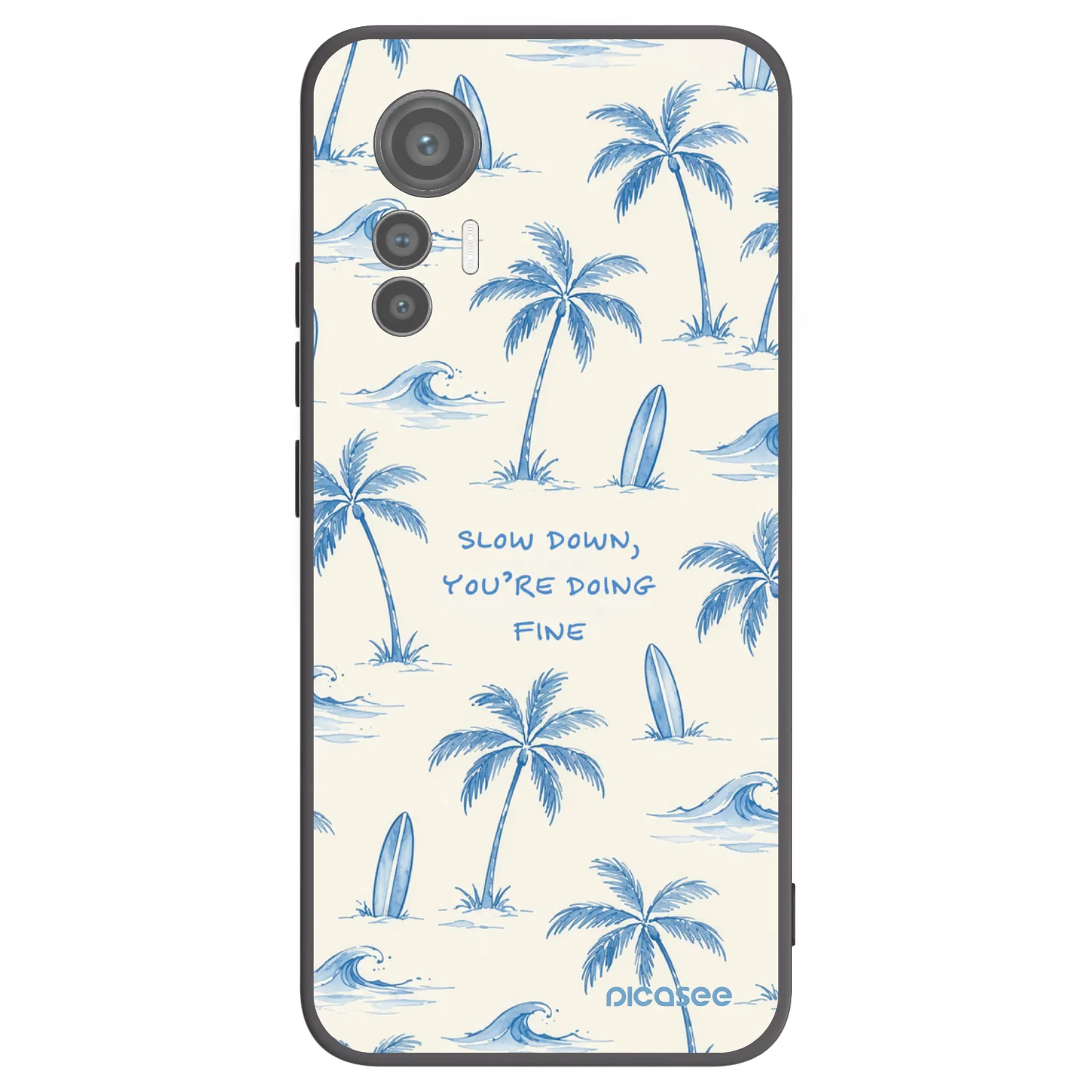 Picasee silikonový černý obal pro Xiaomi 12 Lite - Slow Tide