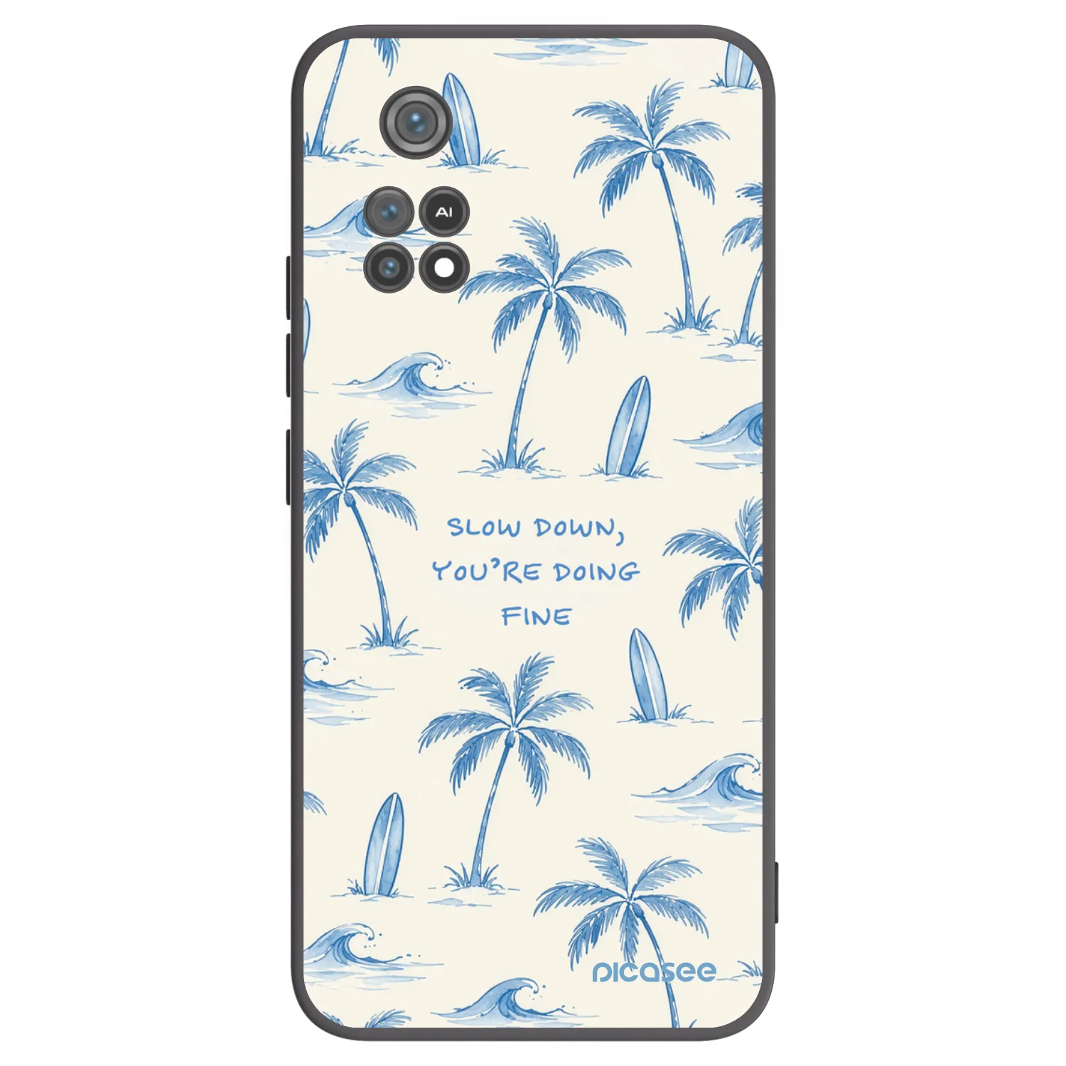 Picasee silikonový černý obal pro Xiaomi Poco M4 Pro - Slow Tide