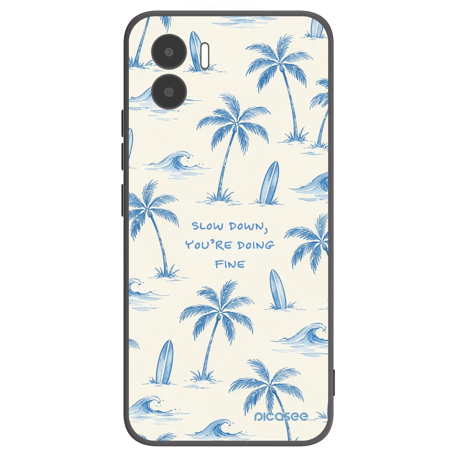 Picasee silikonový černý obal pro Xiaomi Redmi A1 - Slow Tide