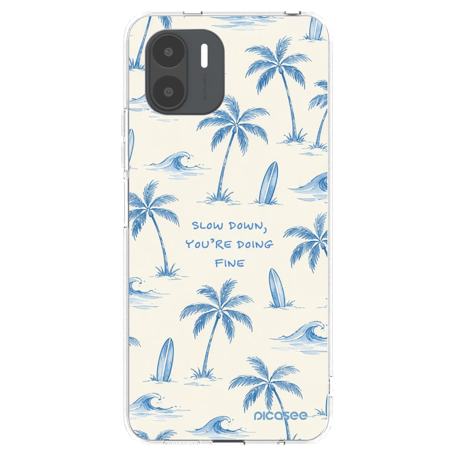 Picasee silikonový průhledný obal pro Xiaomi Redmi A1 - Slow Tide